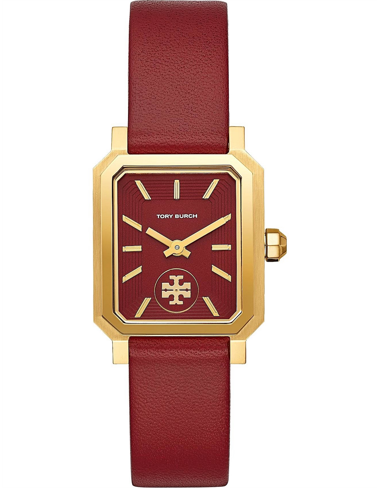 Đồng hồ đeo tay Tory Burch Robinson Womens Quartz Watch with Red Dial and Red Leather Strap TBW1505 8