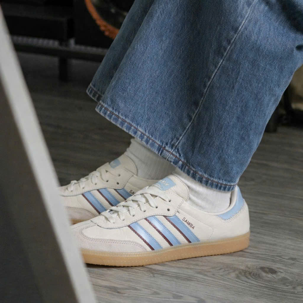 Giày thể thao Adidas Samba OG Shoes Wonder White Clear Sky JS5041 3