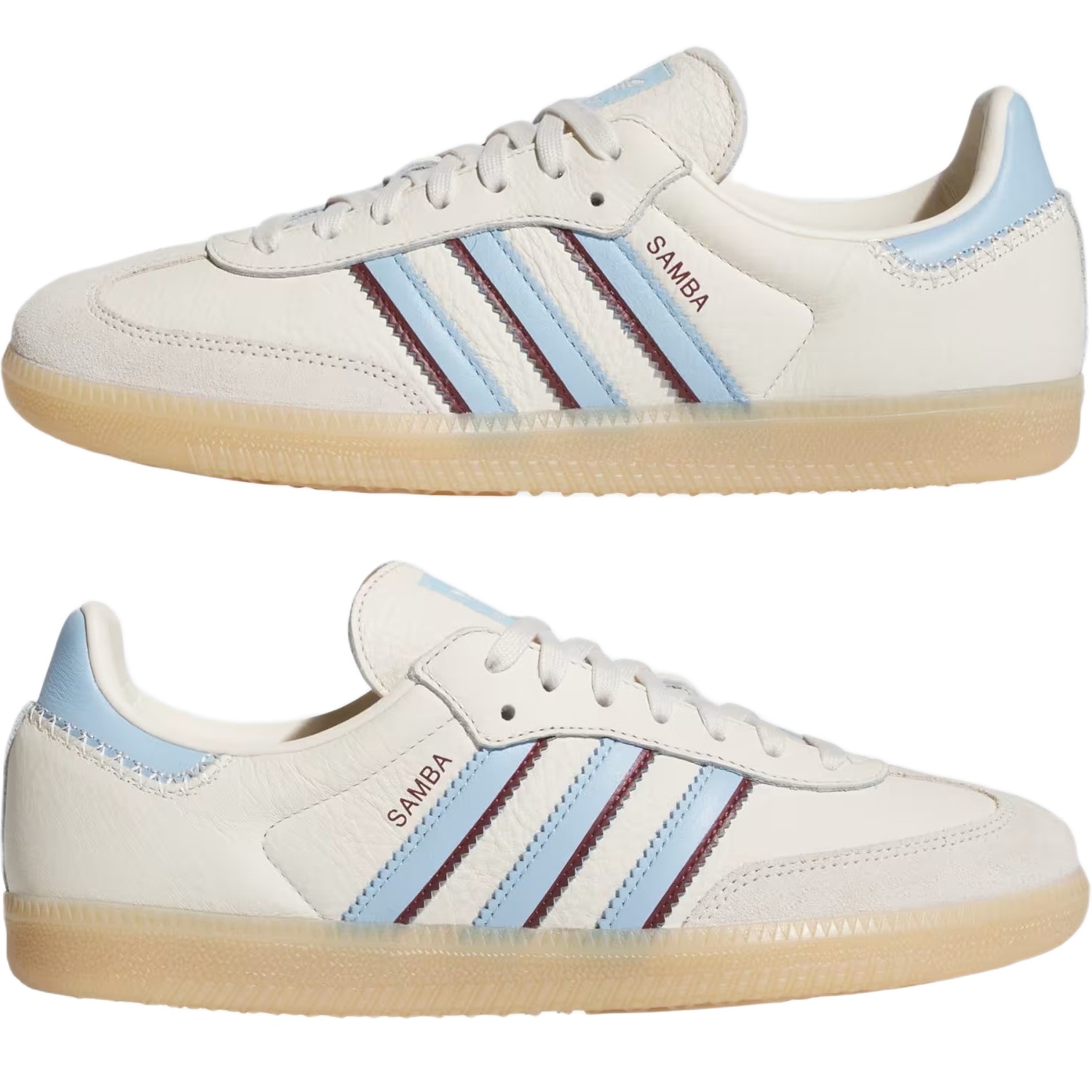Giày thể thao Adidas Samba OG Shoes Wonder White Clear Sky JS5041 4