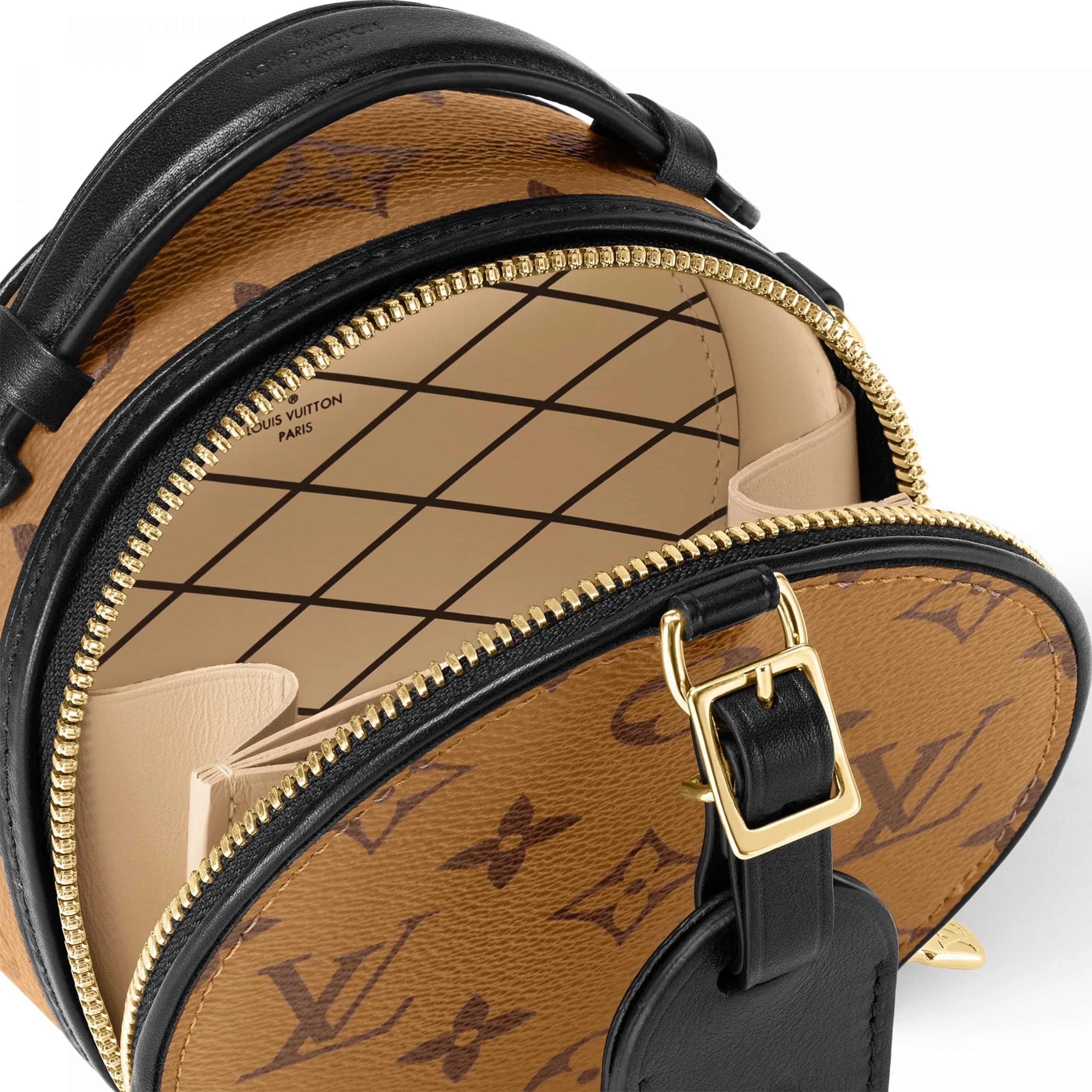 Túi xách tròn LV Louis Vuitton Mini Boite Chapeau Monogram Reverse M68276 3