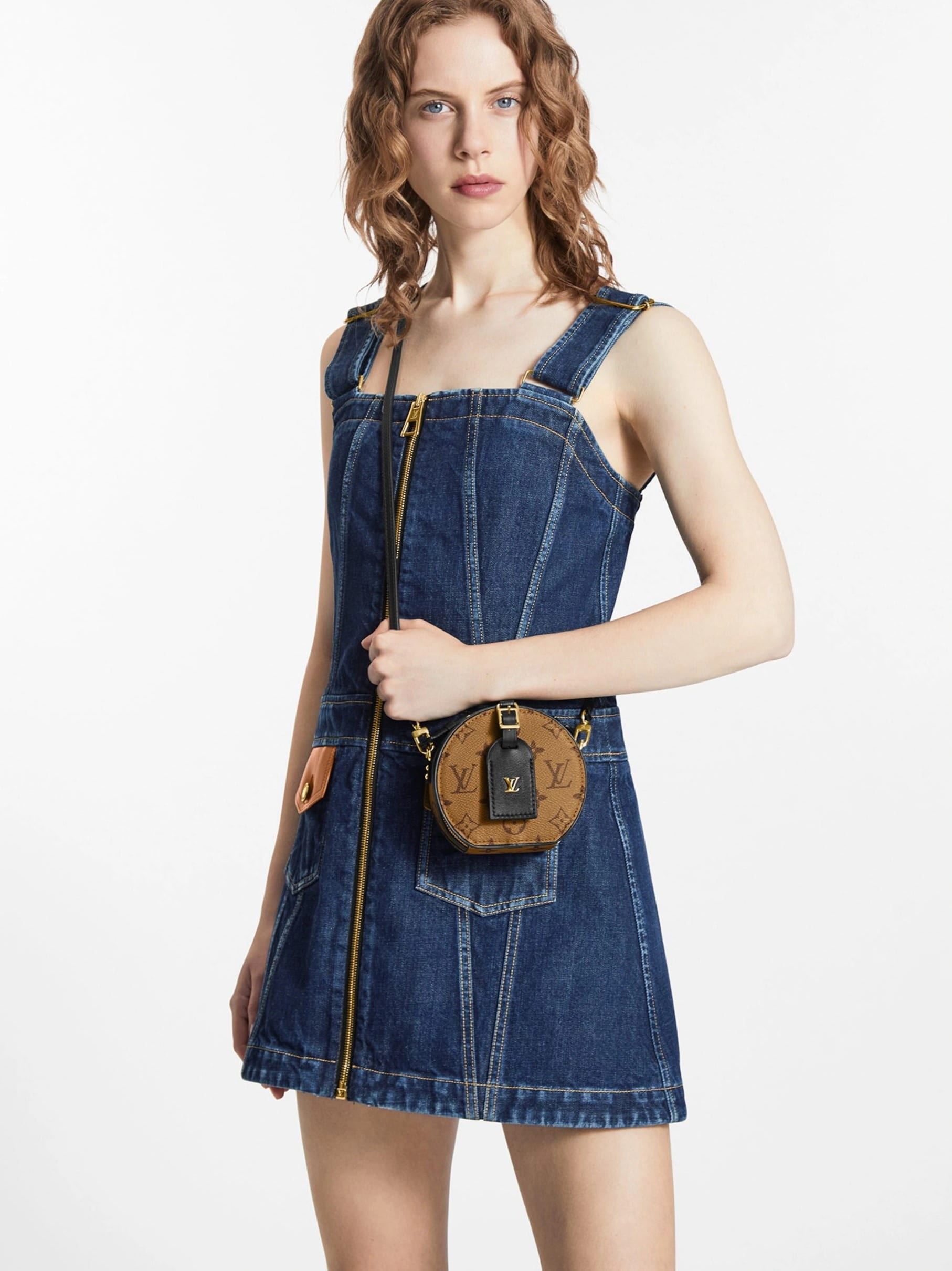 Túi xách tròn LV Louis Vuitton Mini Boite Chapeau Monogram Reverse M68276 5