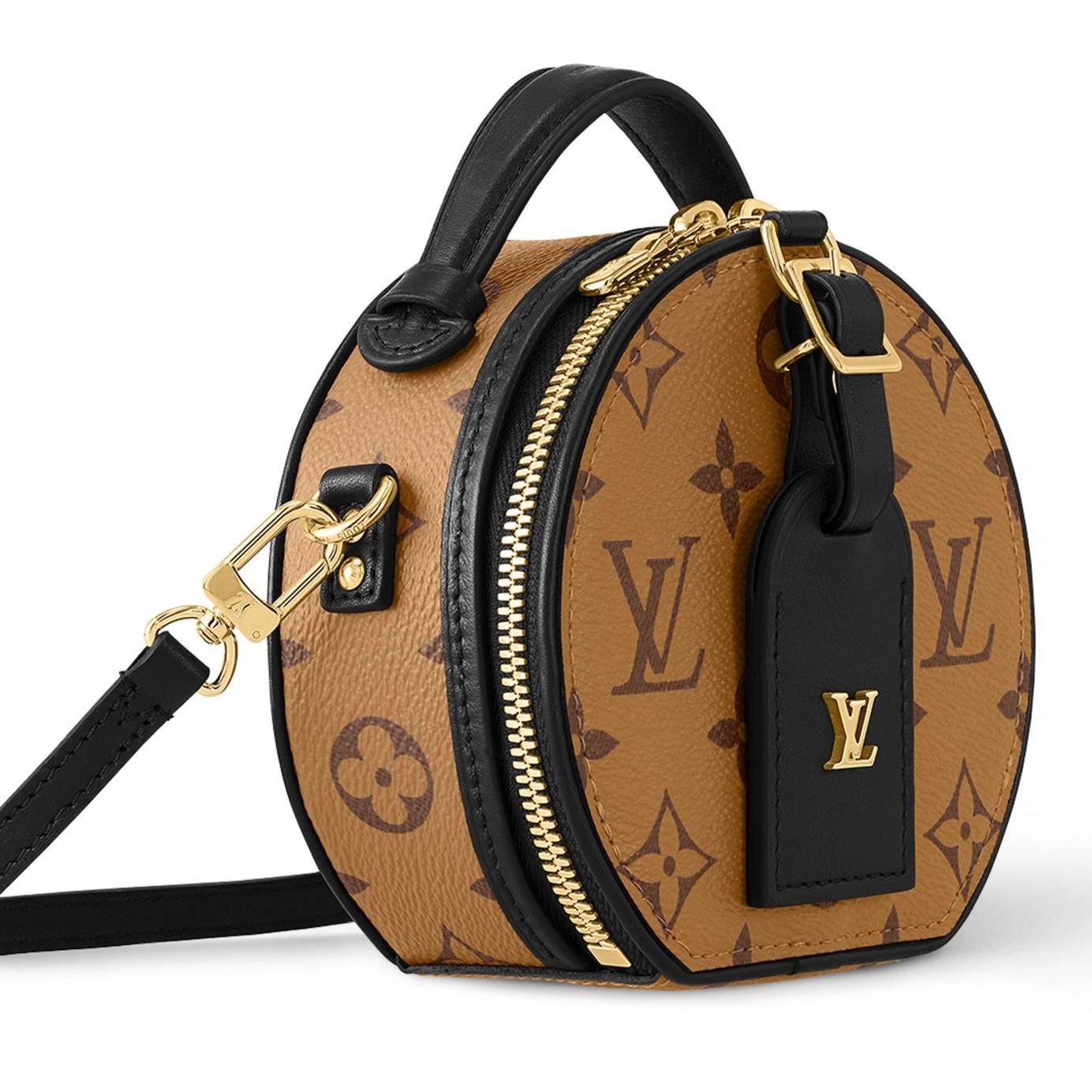 Túi xách tròn LV Louis Vuitton Mini Boite Chapeau Monogram Reverse M68276 9