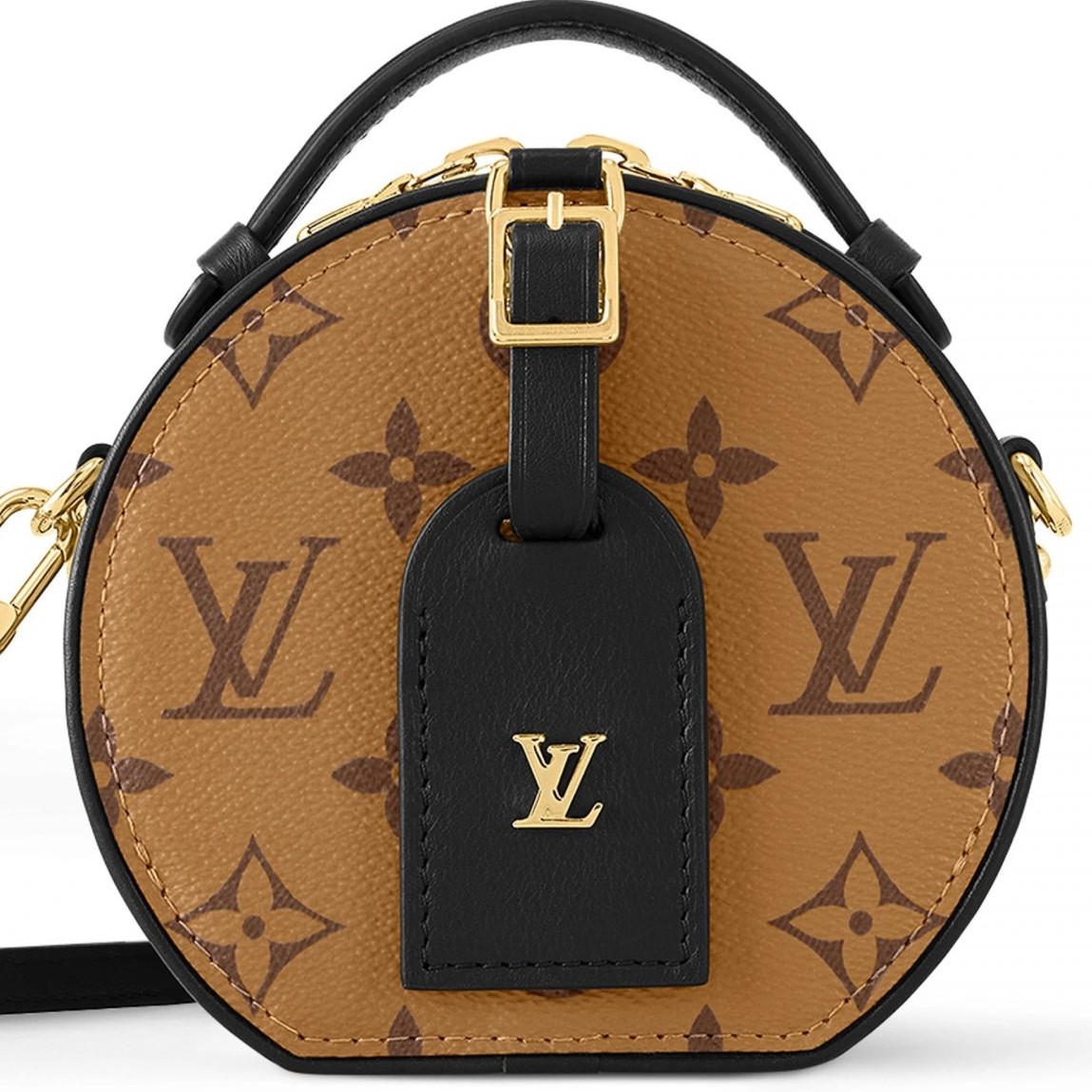 Túi xách tròn LV Louis Vuitton Mini Boite Chapeau Monogram Reverse M68276 10