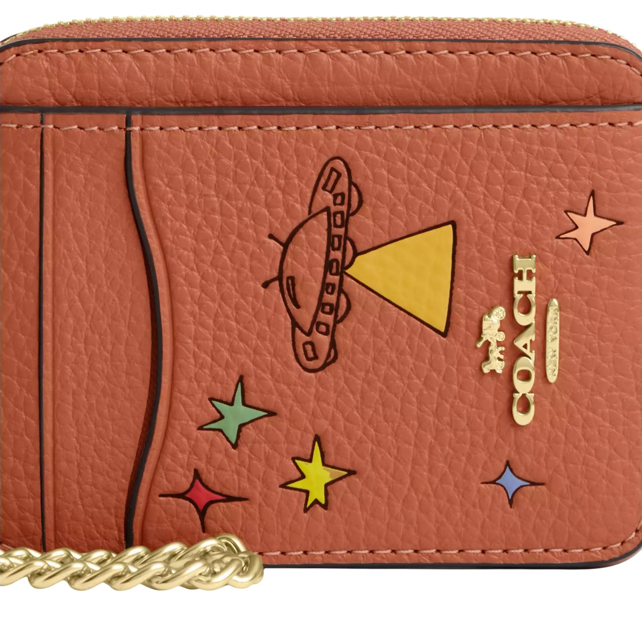 Ví đựng thẻ họa tiết limited Coach X Observed By Us Zip Card Case CU404 1