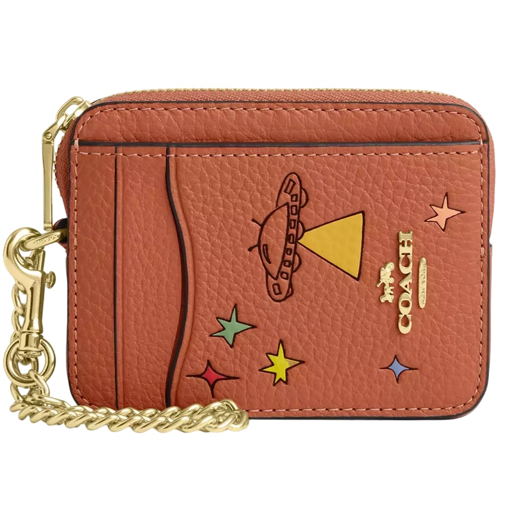 Ví đựng thẻ họa tiết limited Coach X Observed By Us Zip Card Case CU404 3