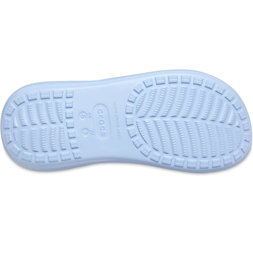 Giày đế cao Crocs Classic Crush Shimmer Clog Women Sandal Blue Calcite 1