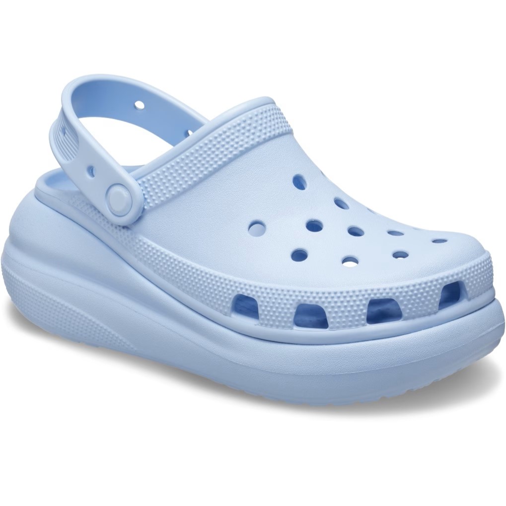 Giày đế cao Crocs Classic Crush Shimmer Clog Women Sandal Blue Calcite 7