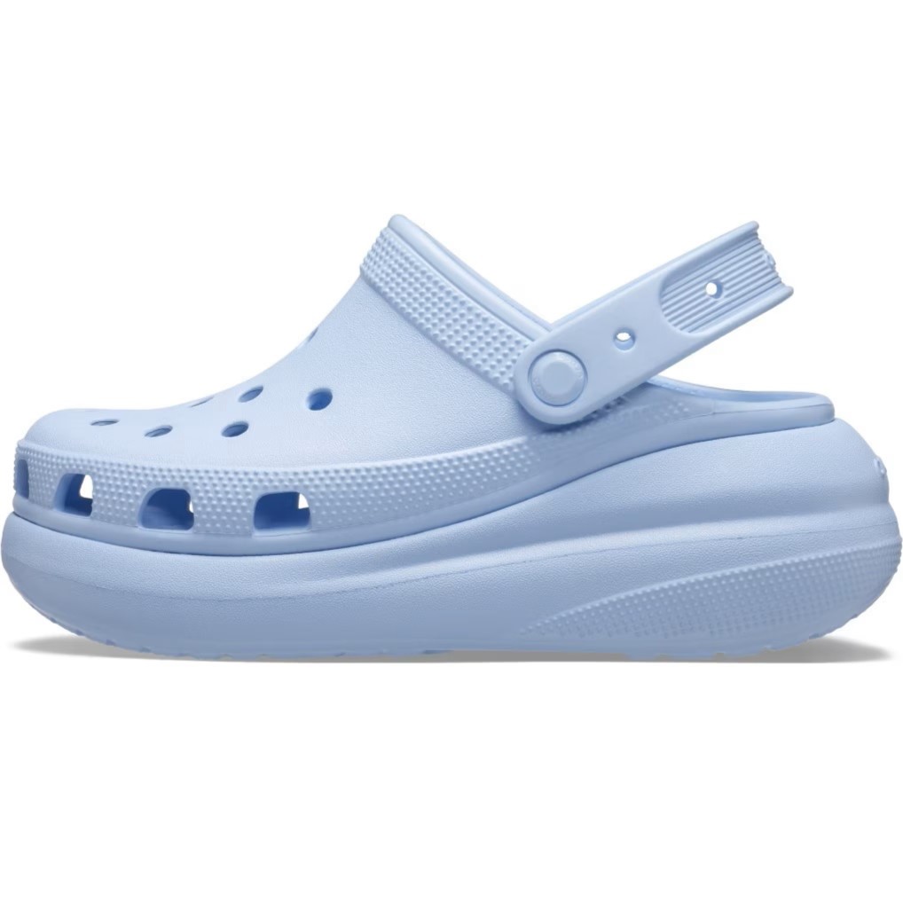 Giày đế cao Crocs Classic Crush Shimmer Clog Women Sandal Blue Calcite 8