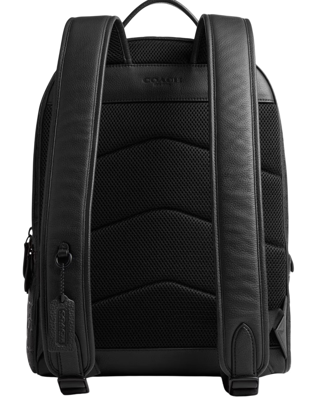 Ba lô Coach Charter Backpack In Signature Leather Black CP117 5