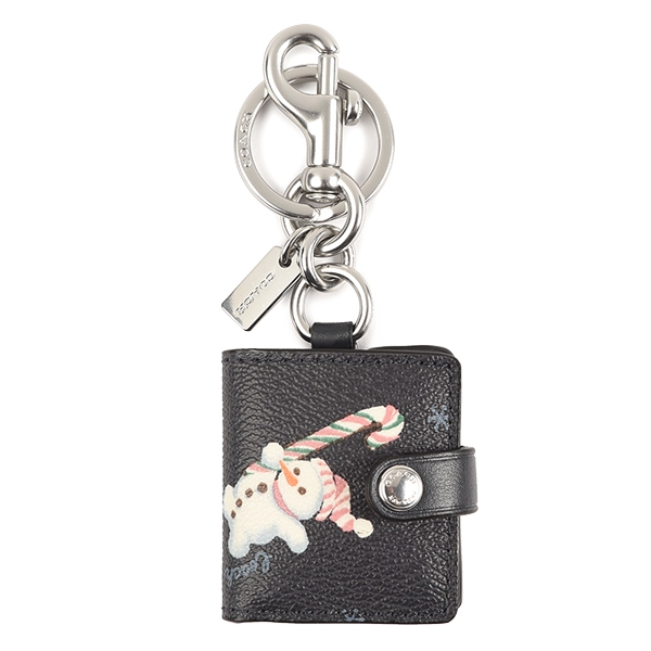 VÍ COACH NỮ BOXED SNAP WALLET AND PICTURE FRAME BAG CHARM WITH SNOWMAN PRINT 3