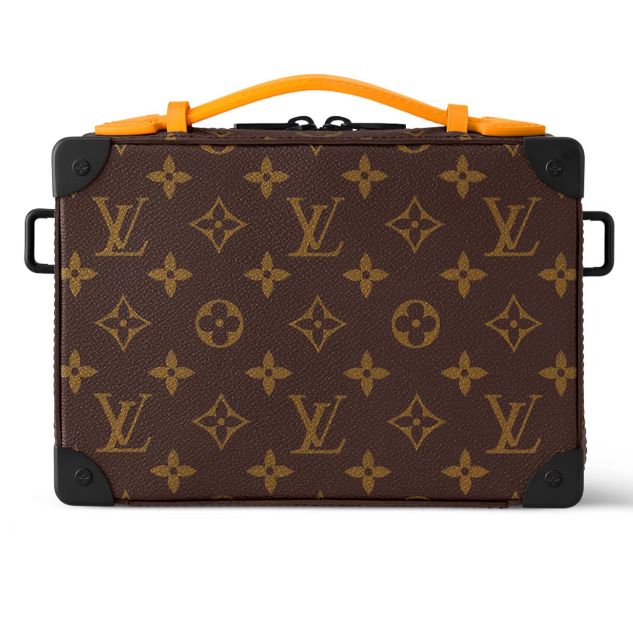 TÚI ĐEO CHÉO DÁNG CỐP LV LOUIS VUITTON HANDLE SOFT TRUNK RADIANT SUN MONOGRAM MACASSAR CANVAS 3