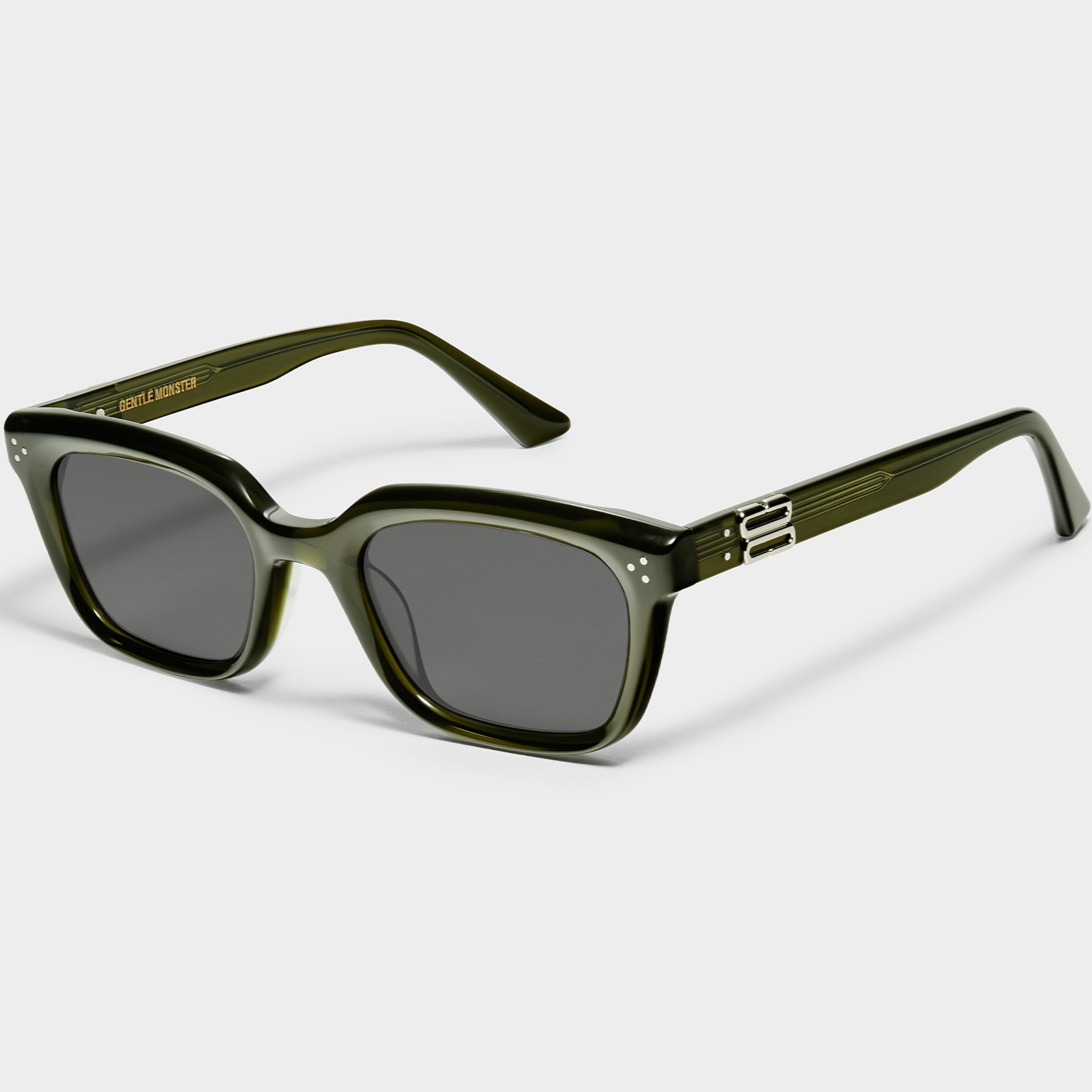 Kính râm Gentle Monster Musee KC2 Khaki Lenses Translucent Khaki Acetate Frame 5
