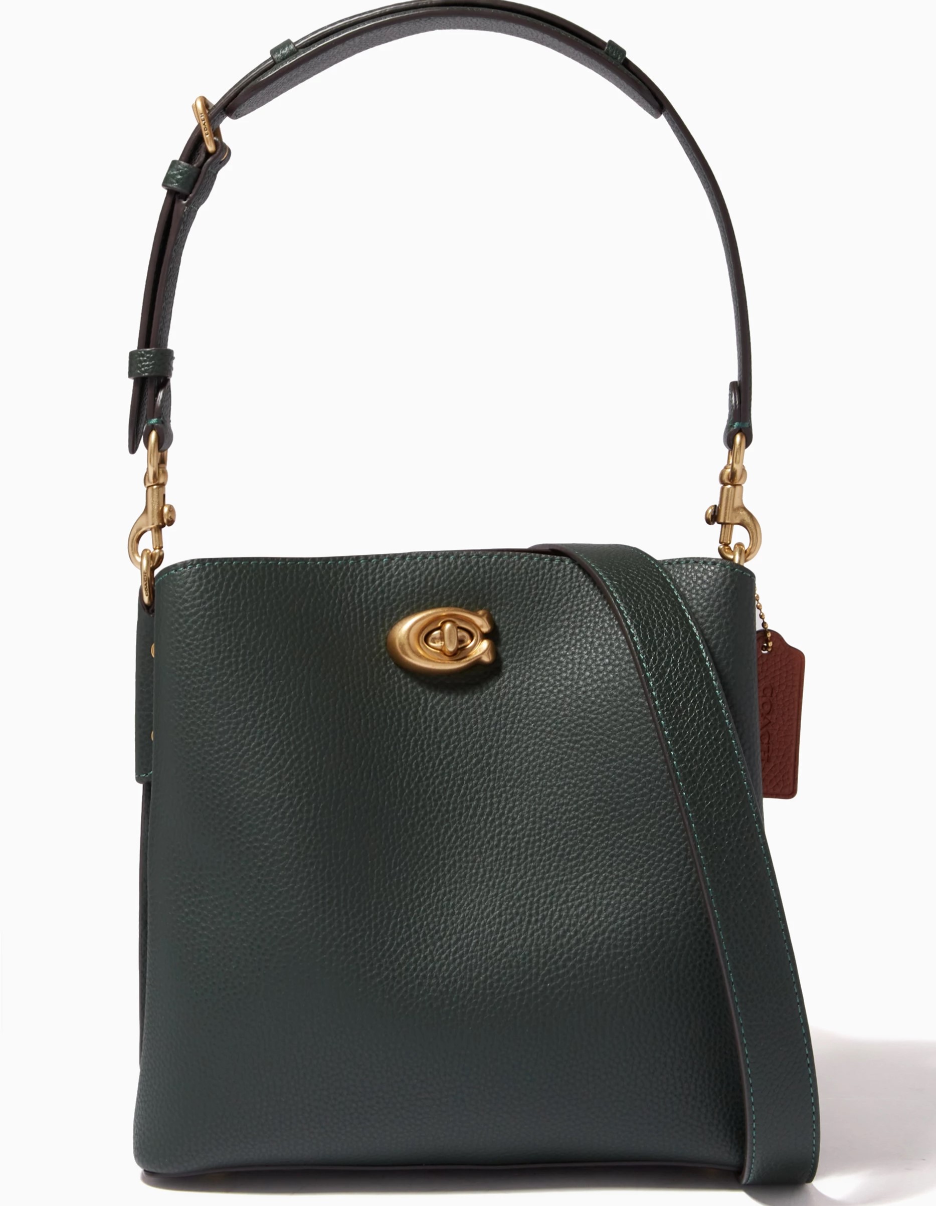 Túi đeo chéo Coach Willow Bucket Bag In Colorblock Amazon Green Multi C3766 1