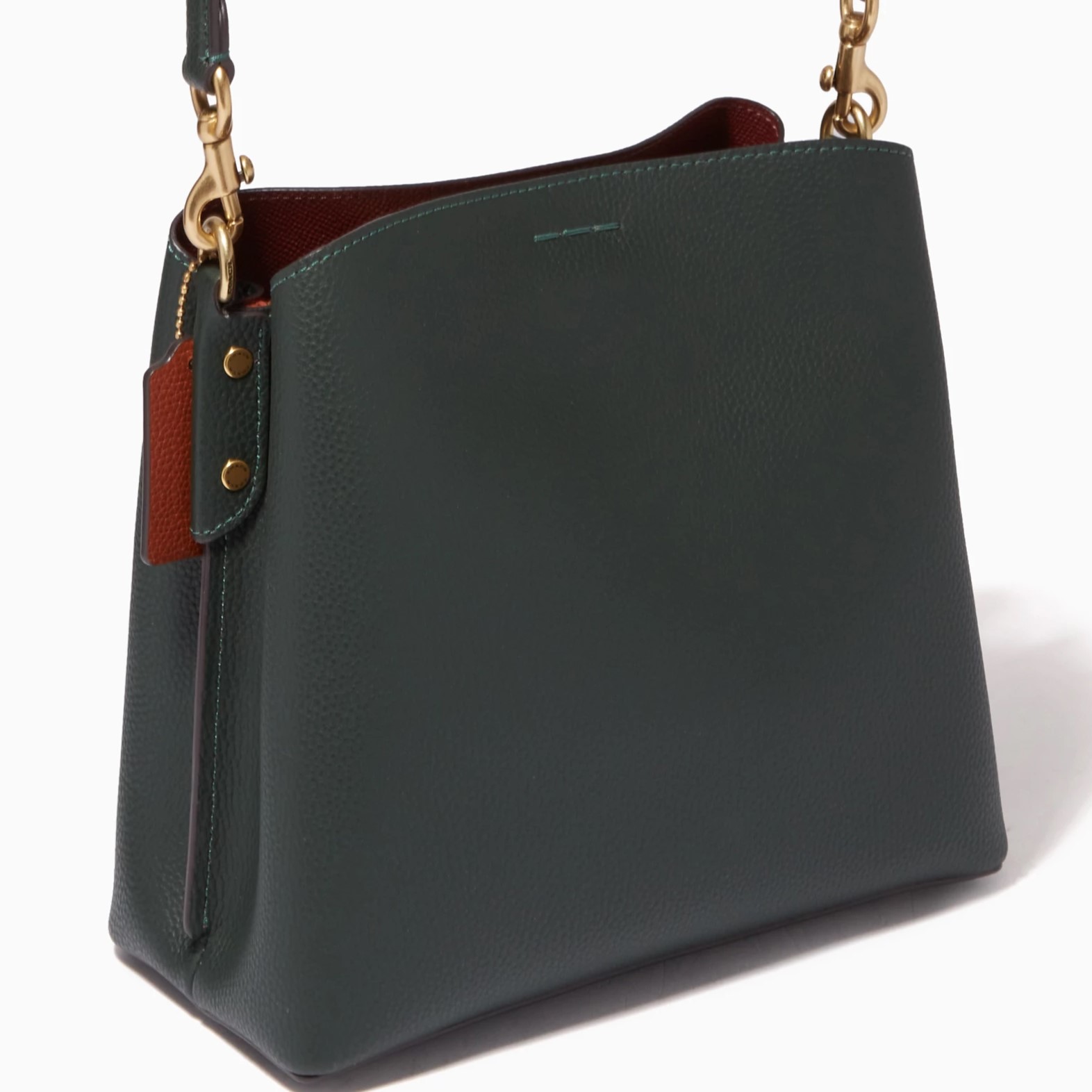 Túi đeo chéo Coach Willow Bucket Bag In Colorblock Amazon Green Multi C3766 5