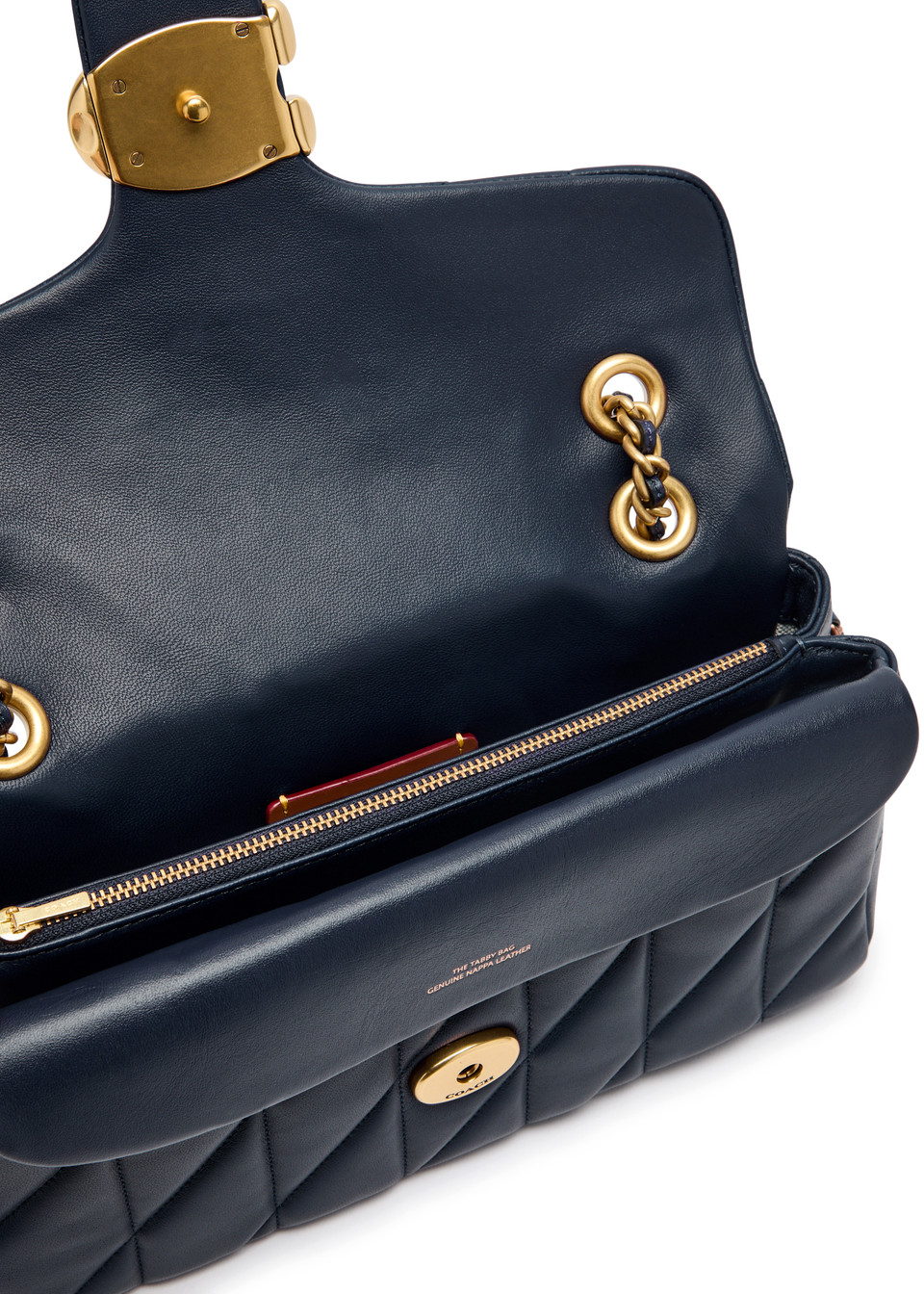 Túi đeo chéo Coach Tabby 26 Quilted Leather Shoulder Bag Dark Navy 3