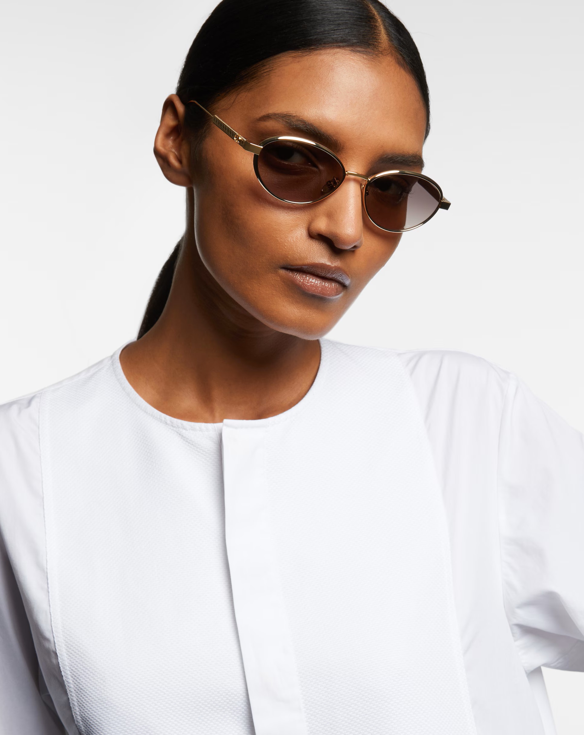 Kính mát Dior DiorCannage R1U Gradient Gray Oval Sunglasses 12