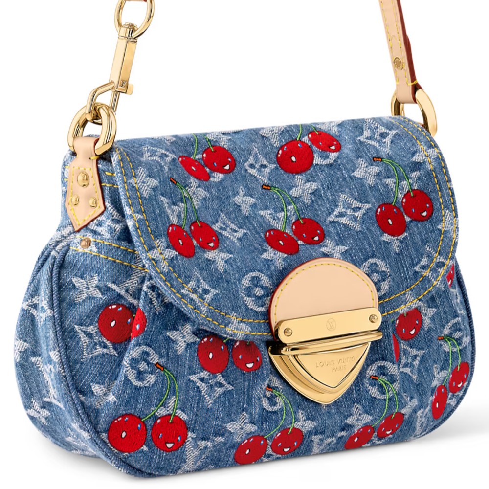 Túi đeo chéo Louis Vuitton LV x TM Sunset Monogram Cherry Denim 8