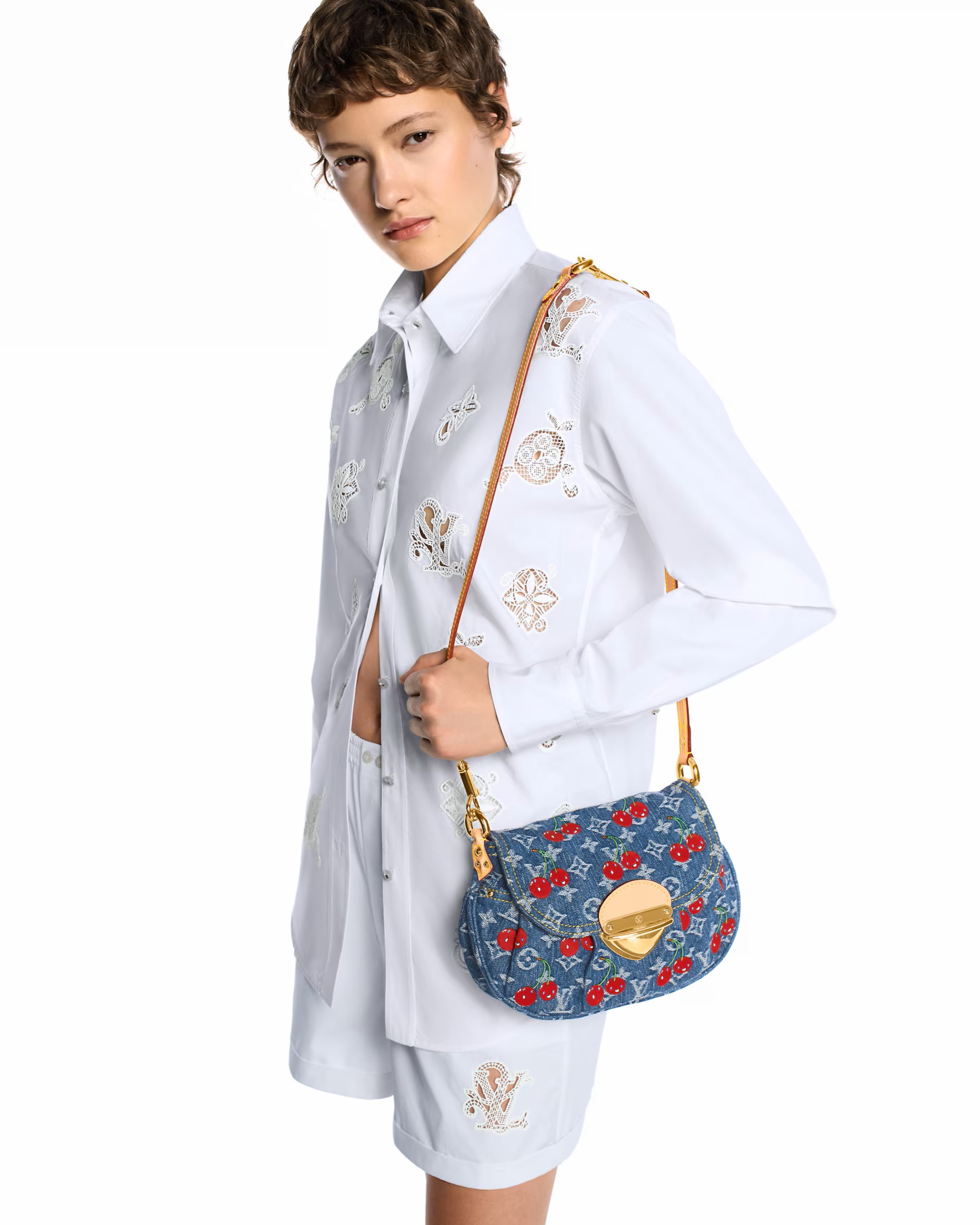 Túi đeo chéo Louis Vuitton LV x TM Sunset Monogram Cherry Denim 10