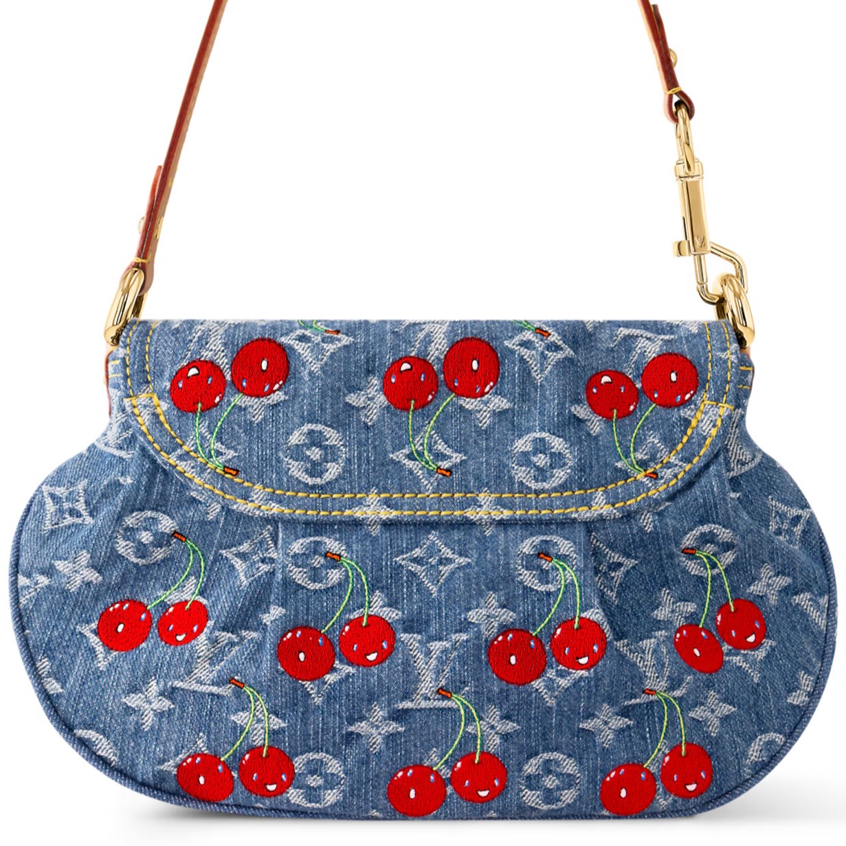 Túi đeo chéo Louis Vuitton LV x TM Sunset Monogram Cherry Denim 12