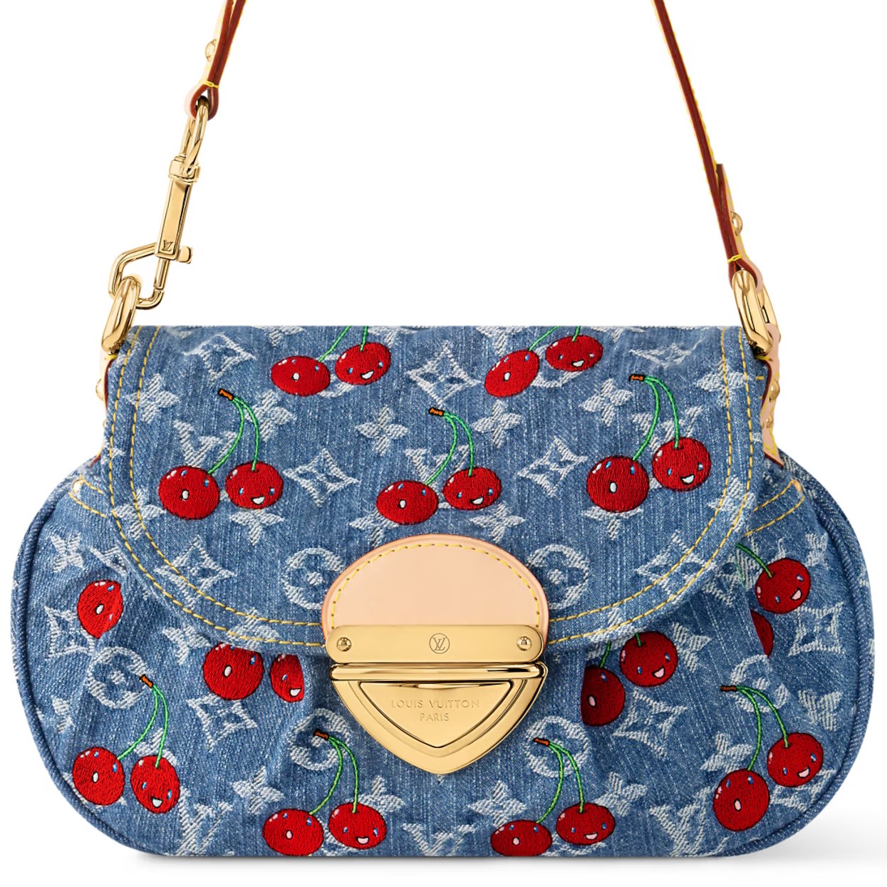 Túi đeo chéo Louis Vuitton LV x TM Sunset Monogram Cherry Denim 18