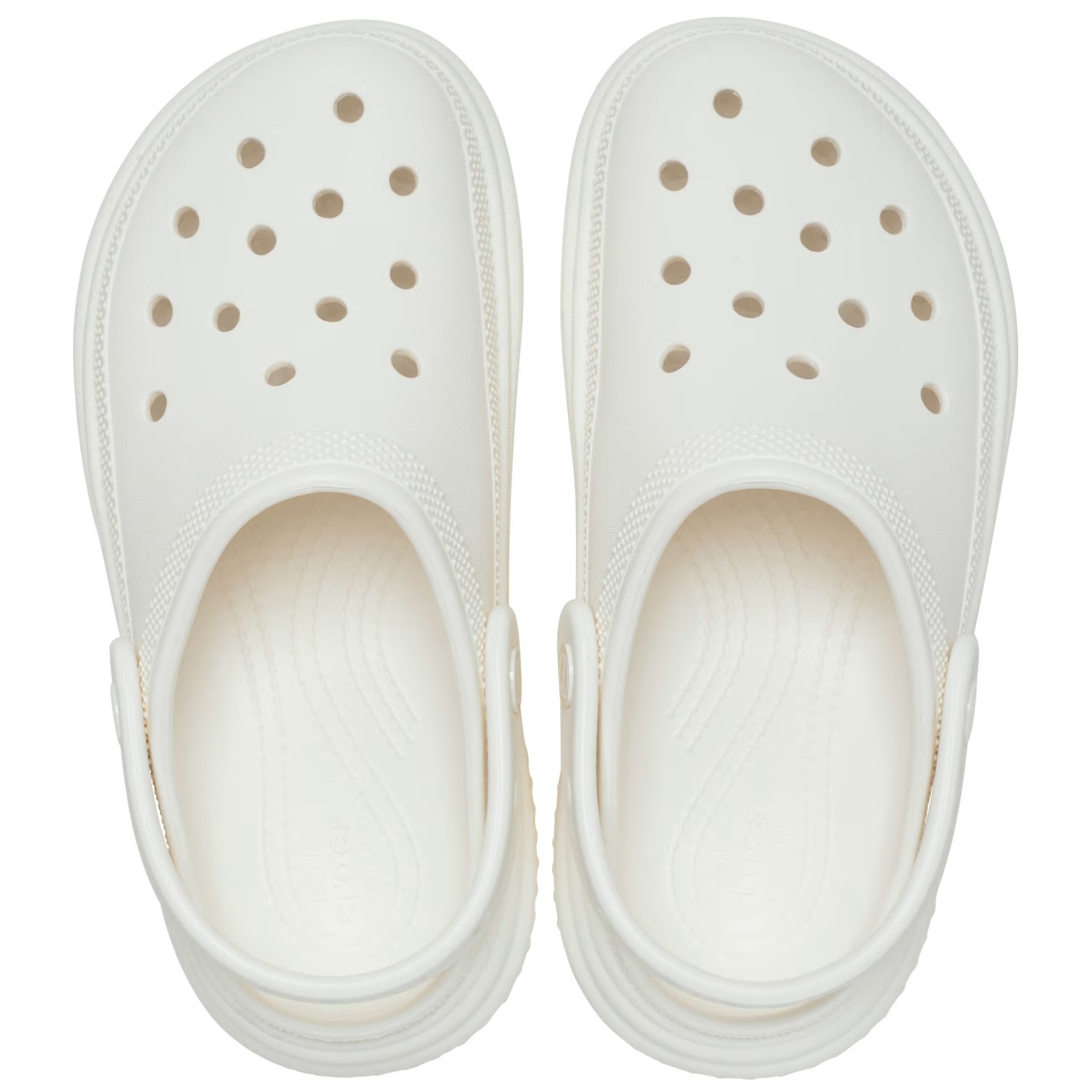 Giày sandal đế cao Crocs Stomp Clog Platform Chalk 1