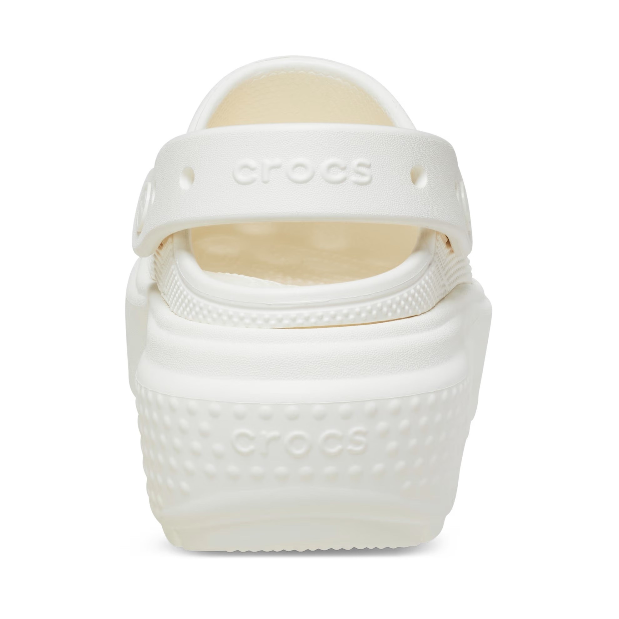 Giày sandal đế cao Crocs Stomp Clog Platform Chalk 3