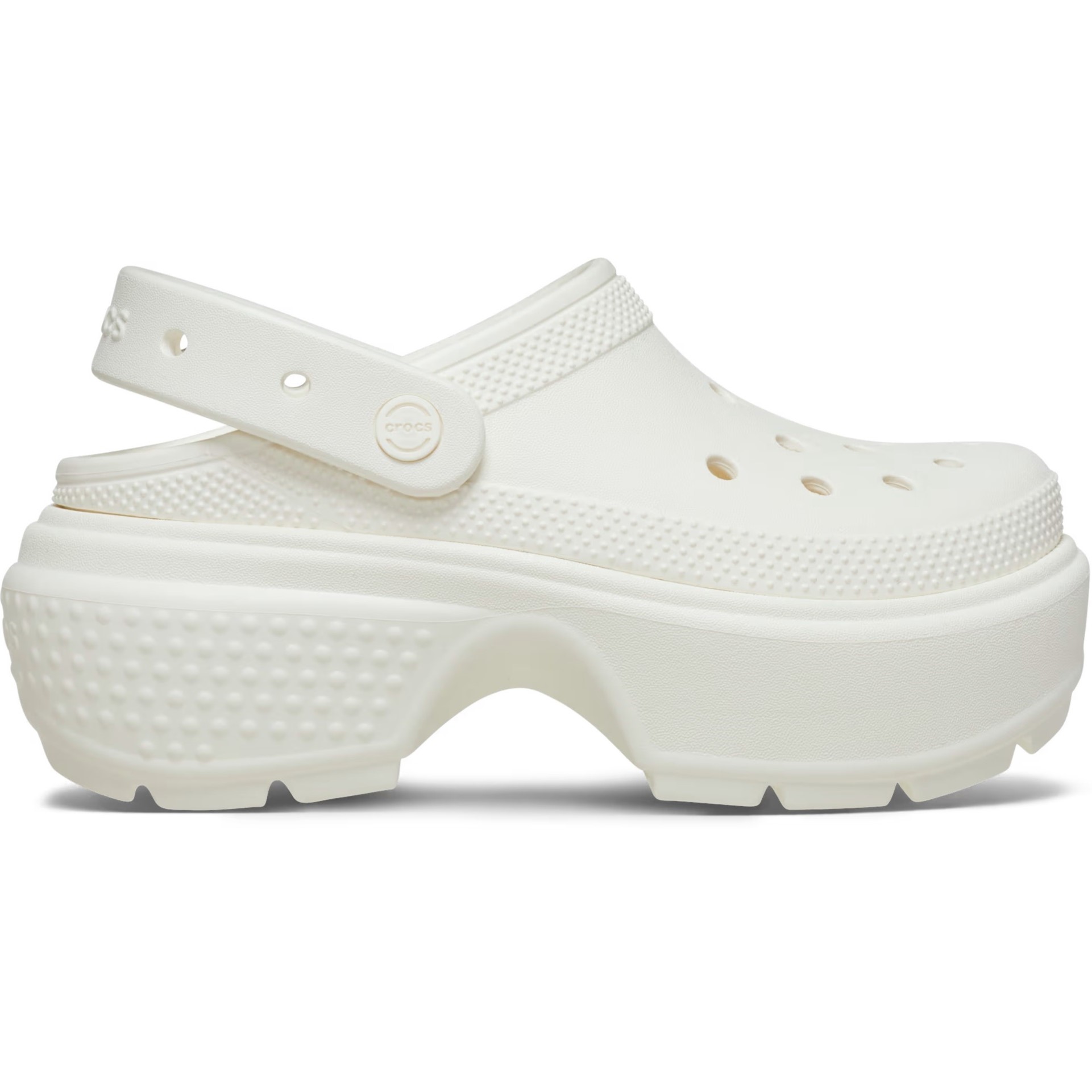 Giày sandal đế cao Crocs Stomp Clog Platform Chalk 5
