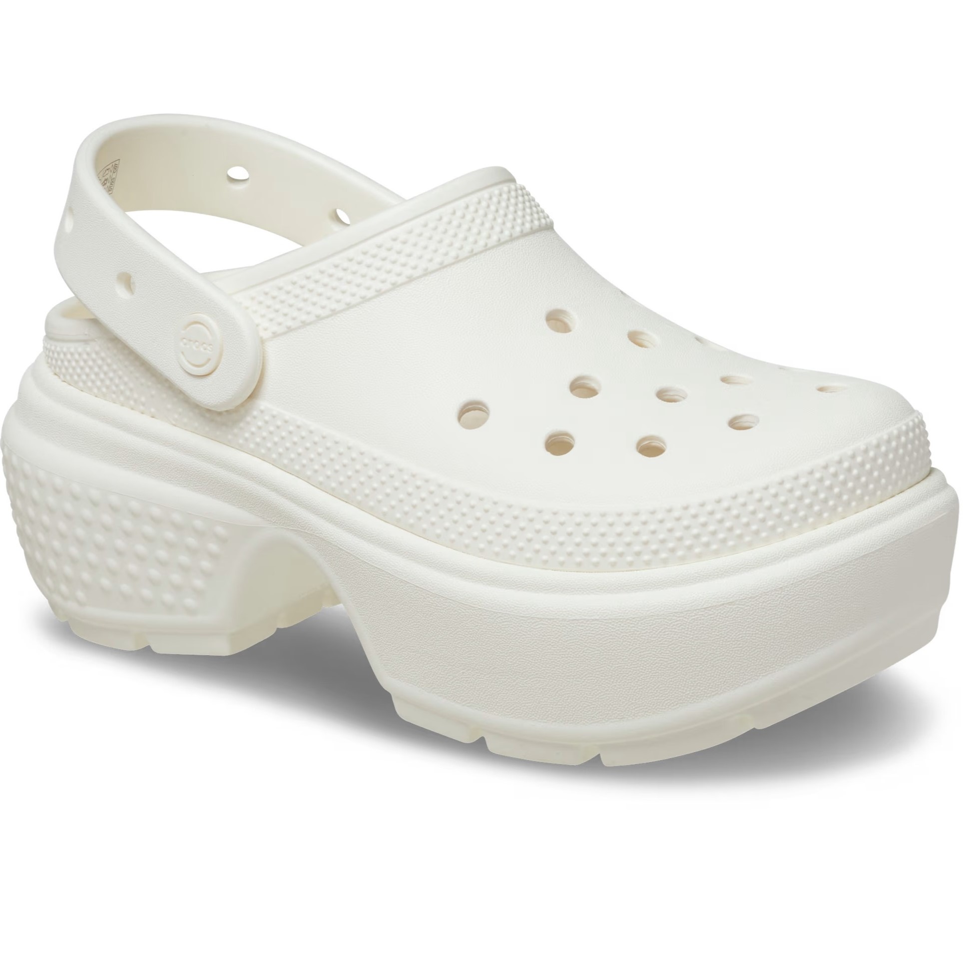 Giày sandal đế cao Crocs Stomp Clog Platform Chalk 6