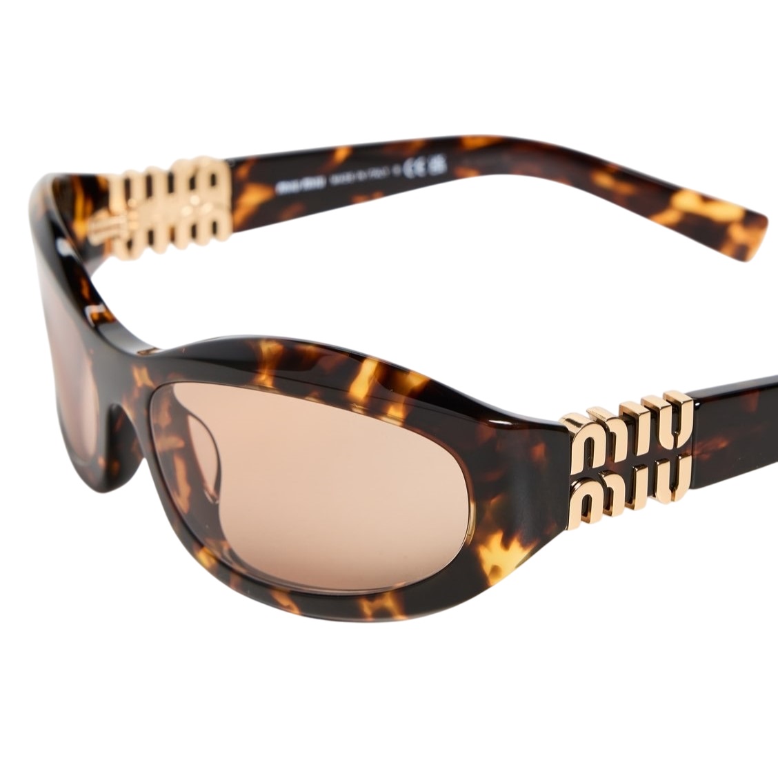 Kính mát Miu Miu Glimpse D-frame Acetate Sunglasses Tortoiseshell 14ZS 1