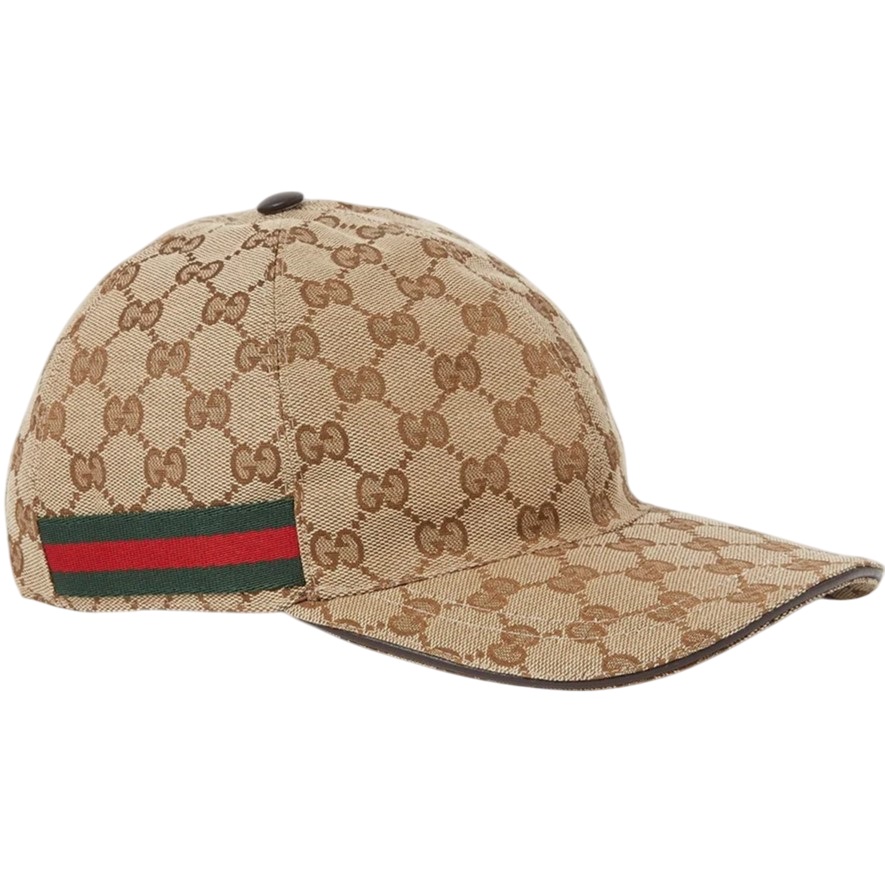 Nón lưỡi trai Gucci GG Canvas Baseball Hat With Web Beige 13