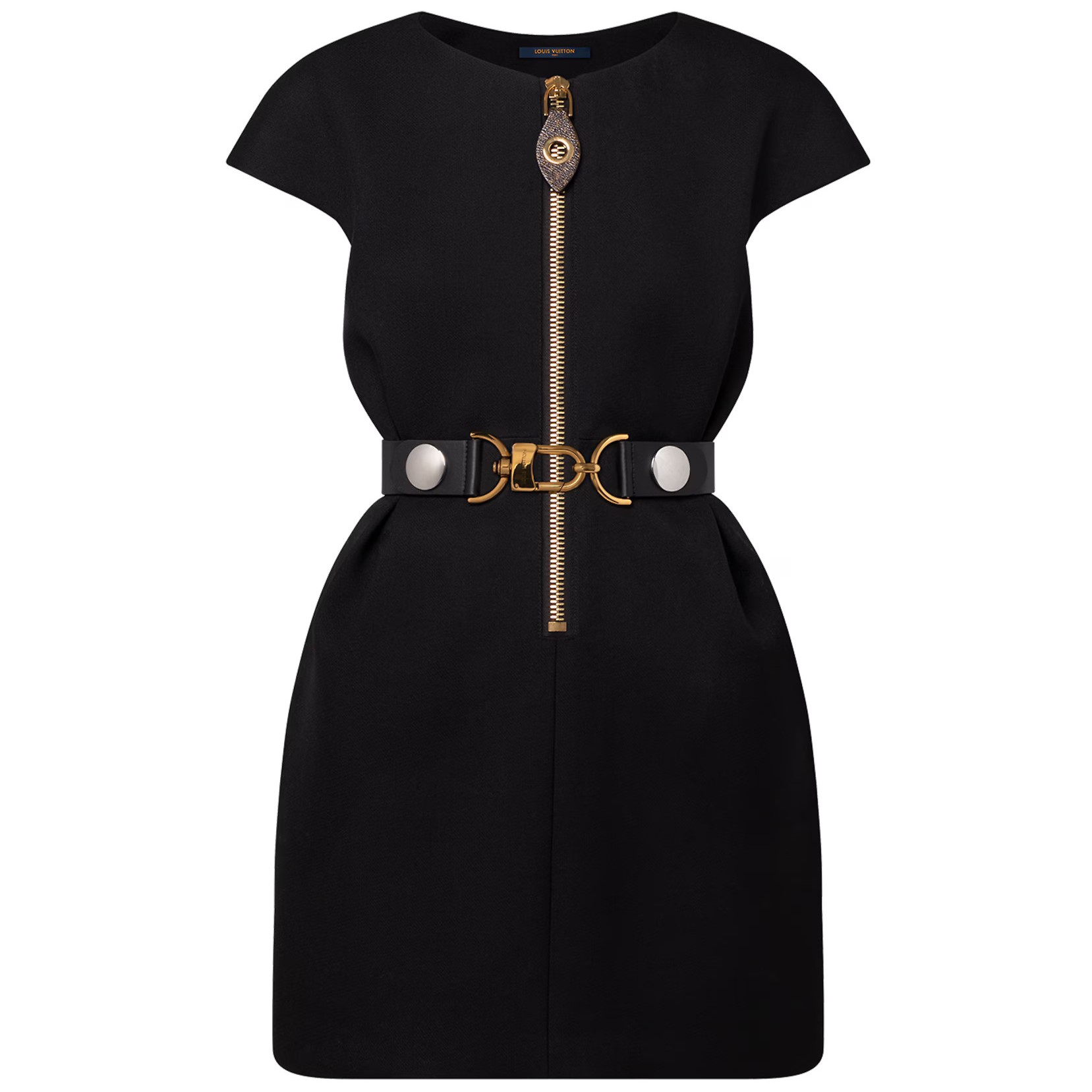 Áo đầm nữ Louis Vuitton XXL Detail Cap Sleeve Dress 1ABQRC 2