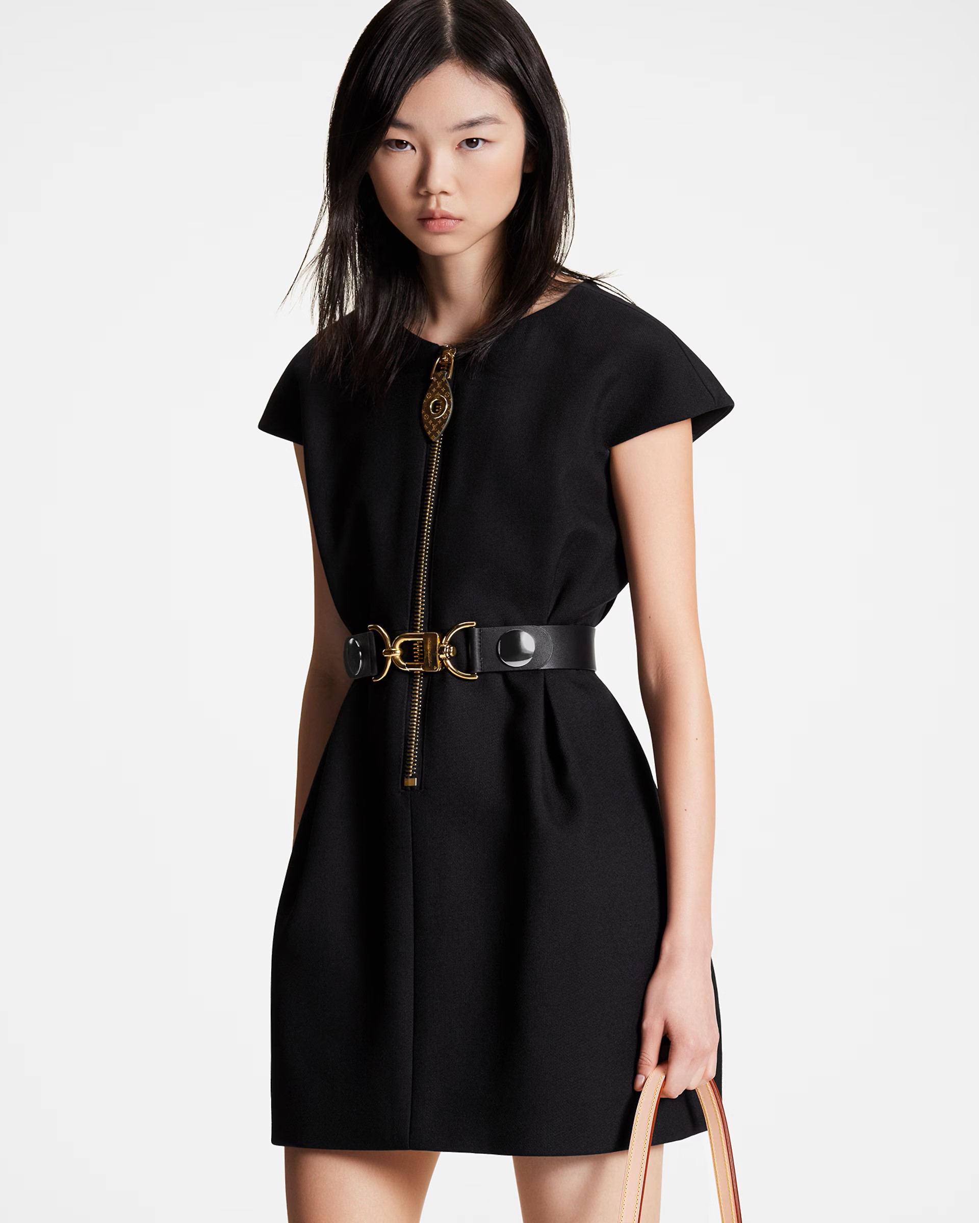 Áo đầm nữ Louis Vuitton XXL Detail Cap Sleeve Dress 1ABQRC 1