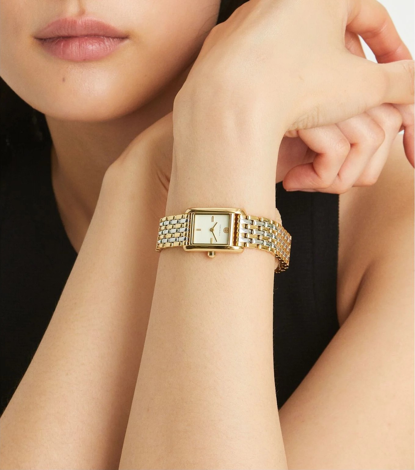 Đồng hồ deo tay nữ Tory Burch Mini Eleanor Stainless Steel Quartz Watch 2
