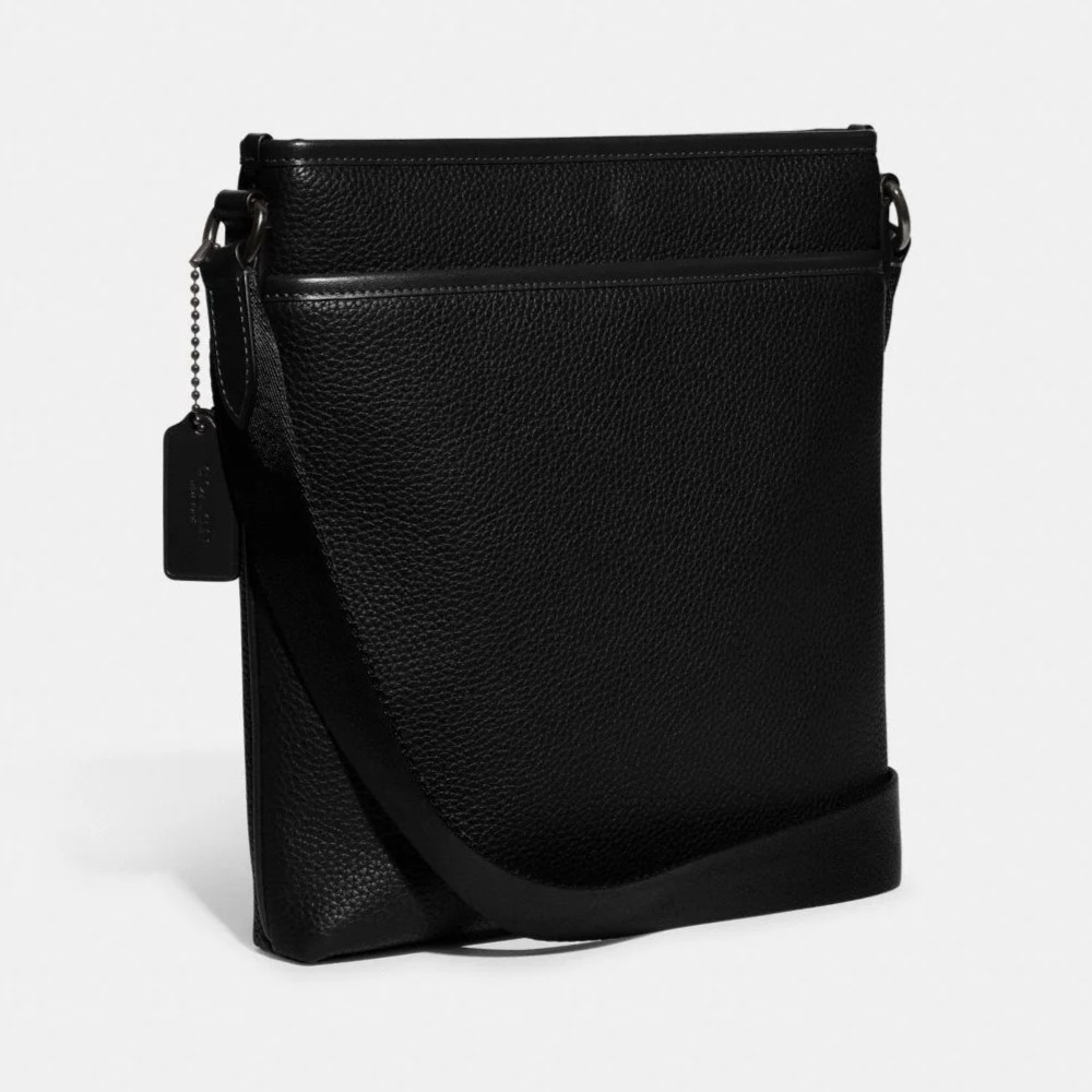 Túi dáng đứng nam Coach Gotham Slim Crossbody Black CC110 1