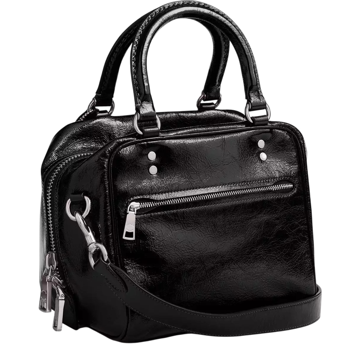 Túi xách Coach nữ Cube Rogue Bag 20 Black CBH04 1