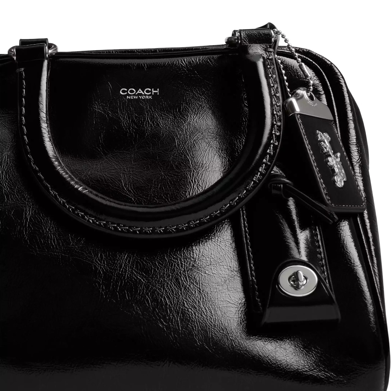 Túi xách Coach nữ Cube Rogue Bag 20 Black CBH04 5