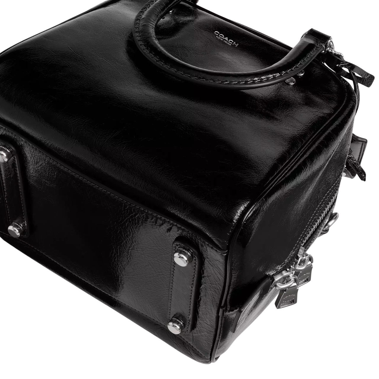Túi xách Coach nữ Cube Rogue Bag 20 Black CBH04 11