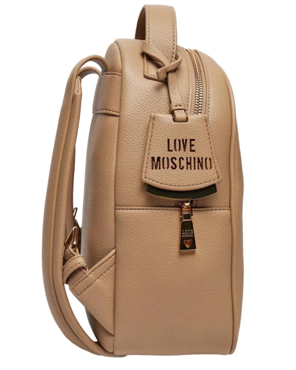 Balo nữ màu kem Love Moschino Cut Out City Rucksack Cream 4