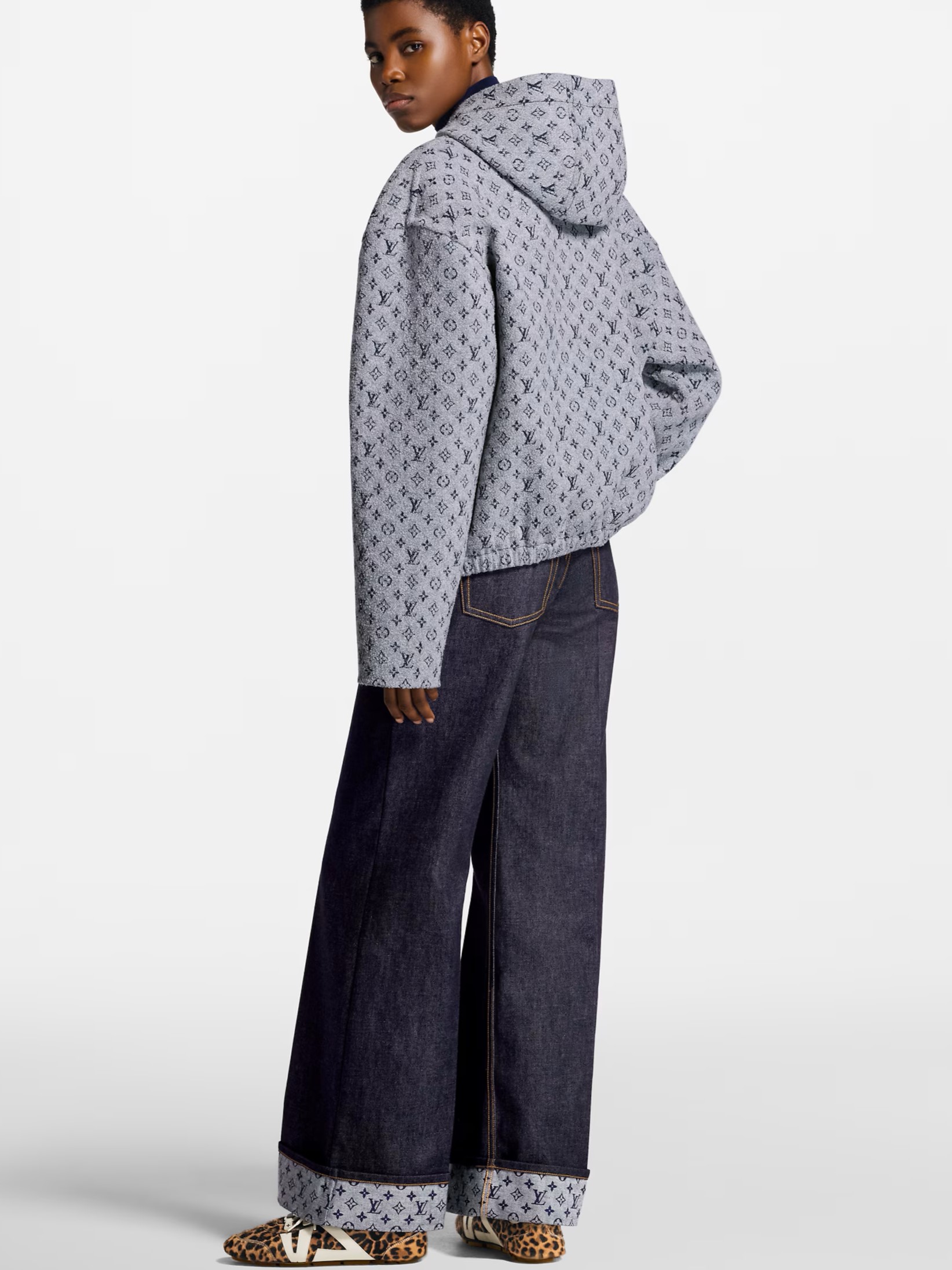 Áo khoác nữ LV Louis Vuitton Monogram Bouclé Hoodie 5