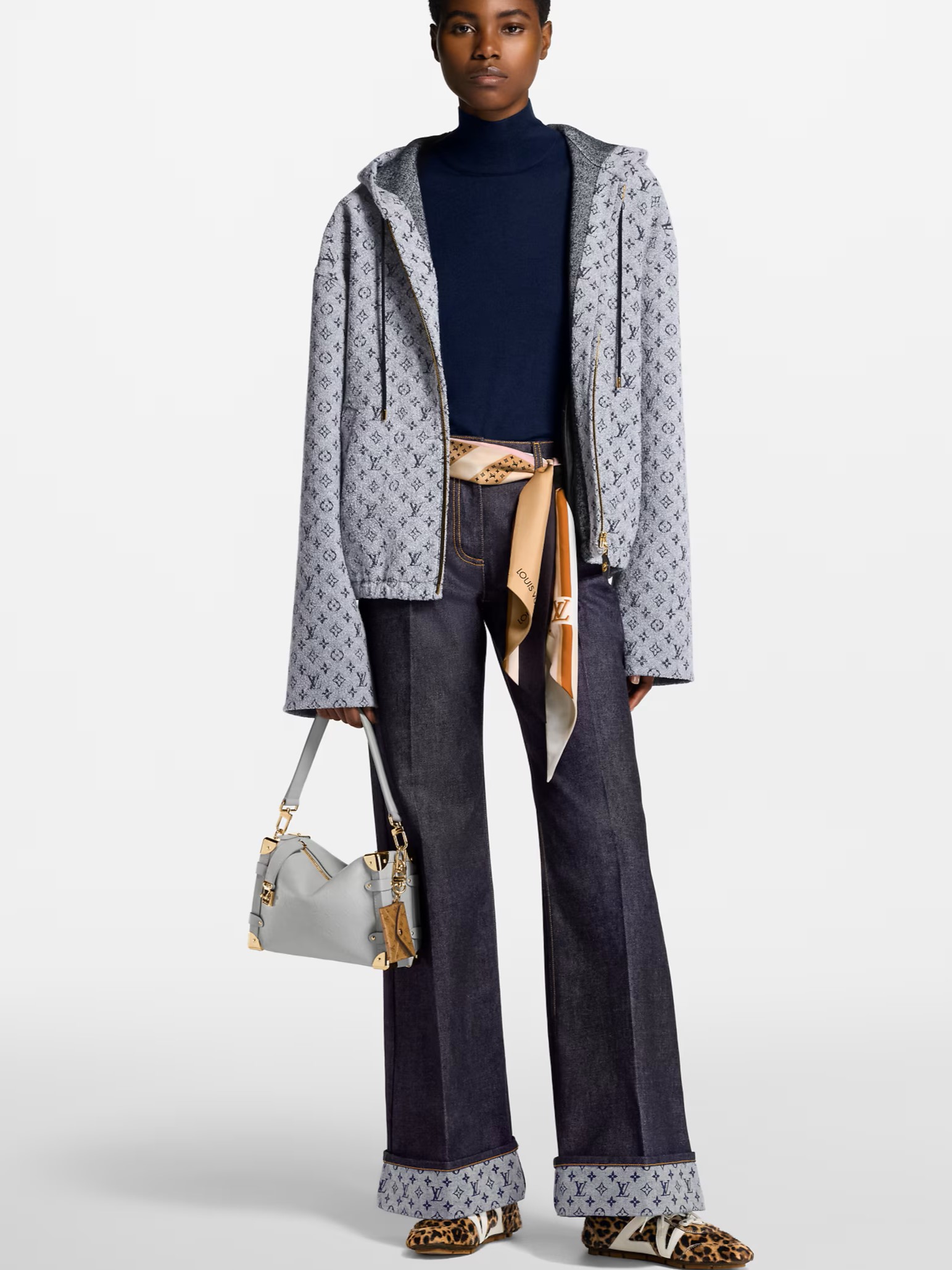 Áo khoác nữ LV Louis Vuitton Monogram Bouclé Hoodie 7