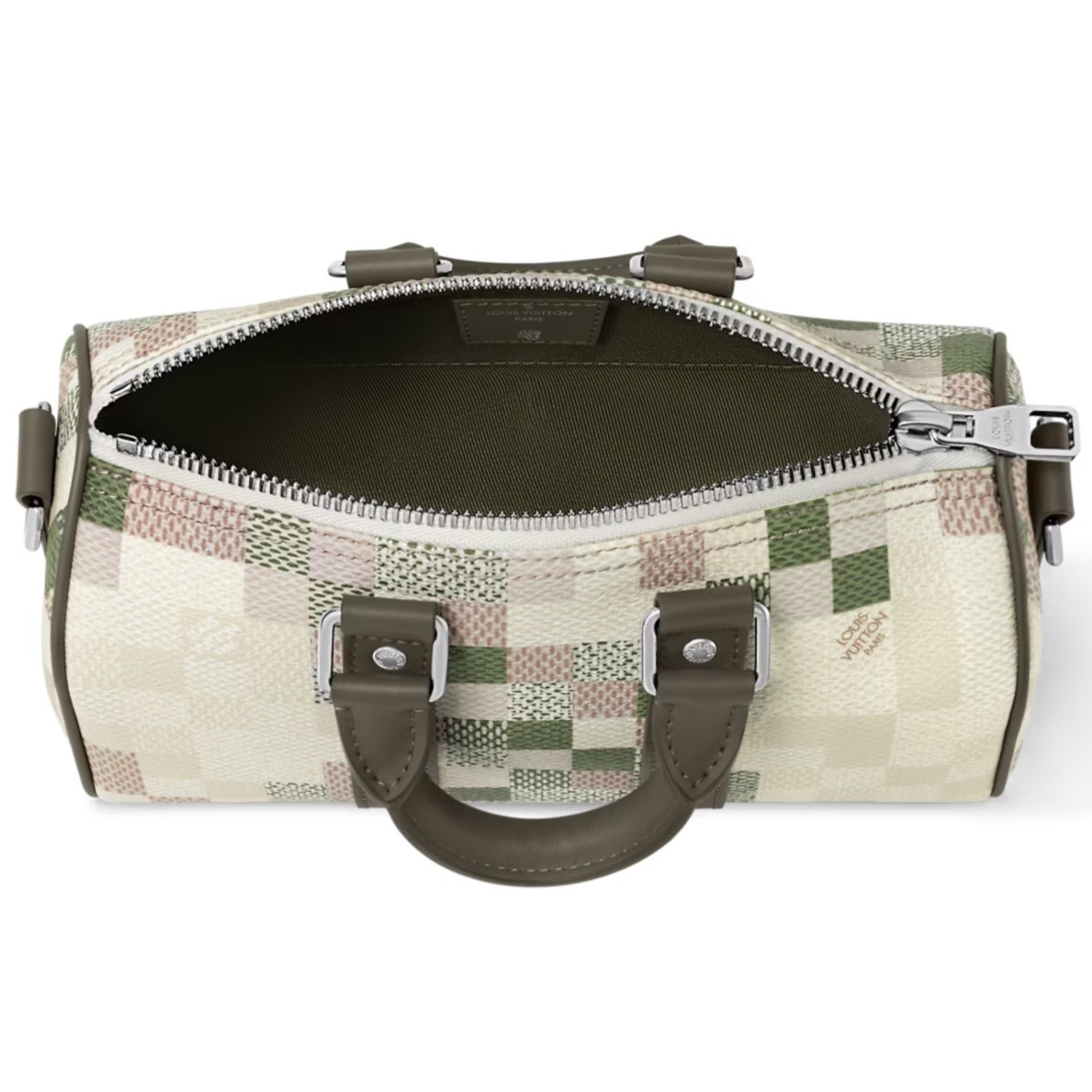 Túi đeo chéo Louis Vuitton Keepall Bandoulière 25 Khaki Damoflage Canvas 2