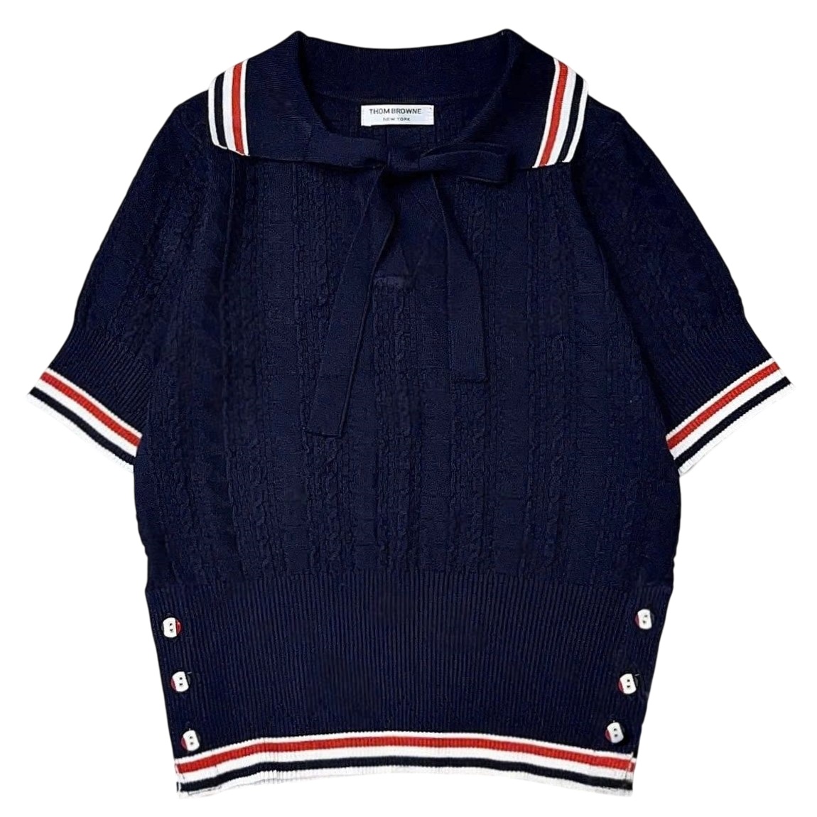 Áo len Thom Browne nữ cổ nơ 1