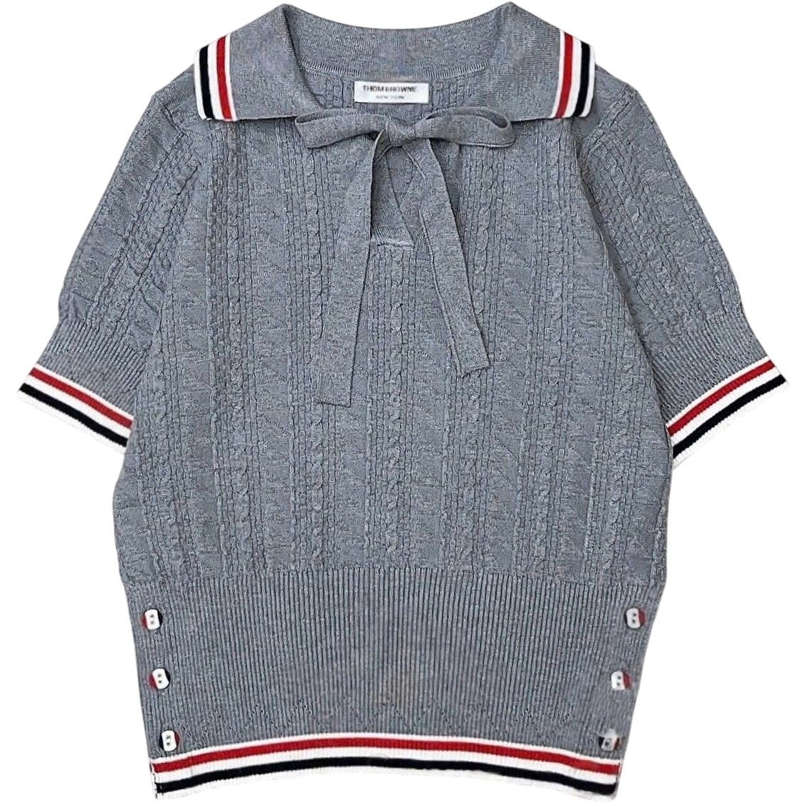 Áo len Thom Browne nữ cổ nơ 5