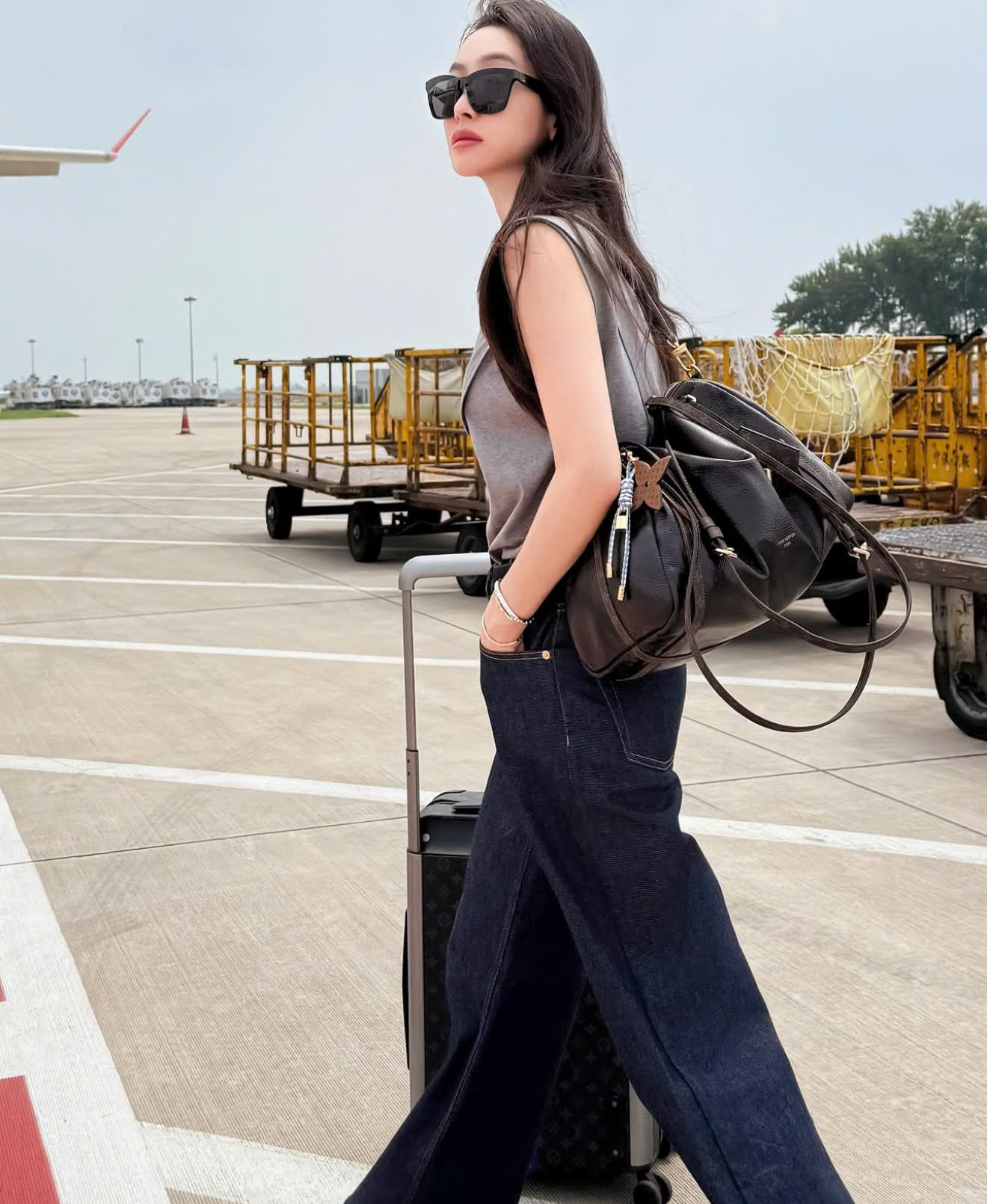 Túi xách Louis Vuitton Express MM Saga Acajou 8