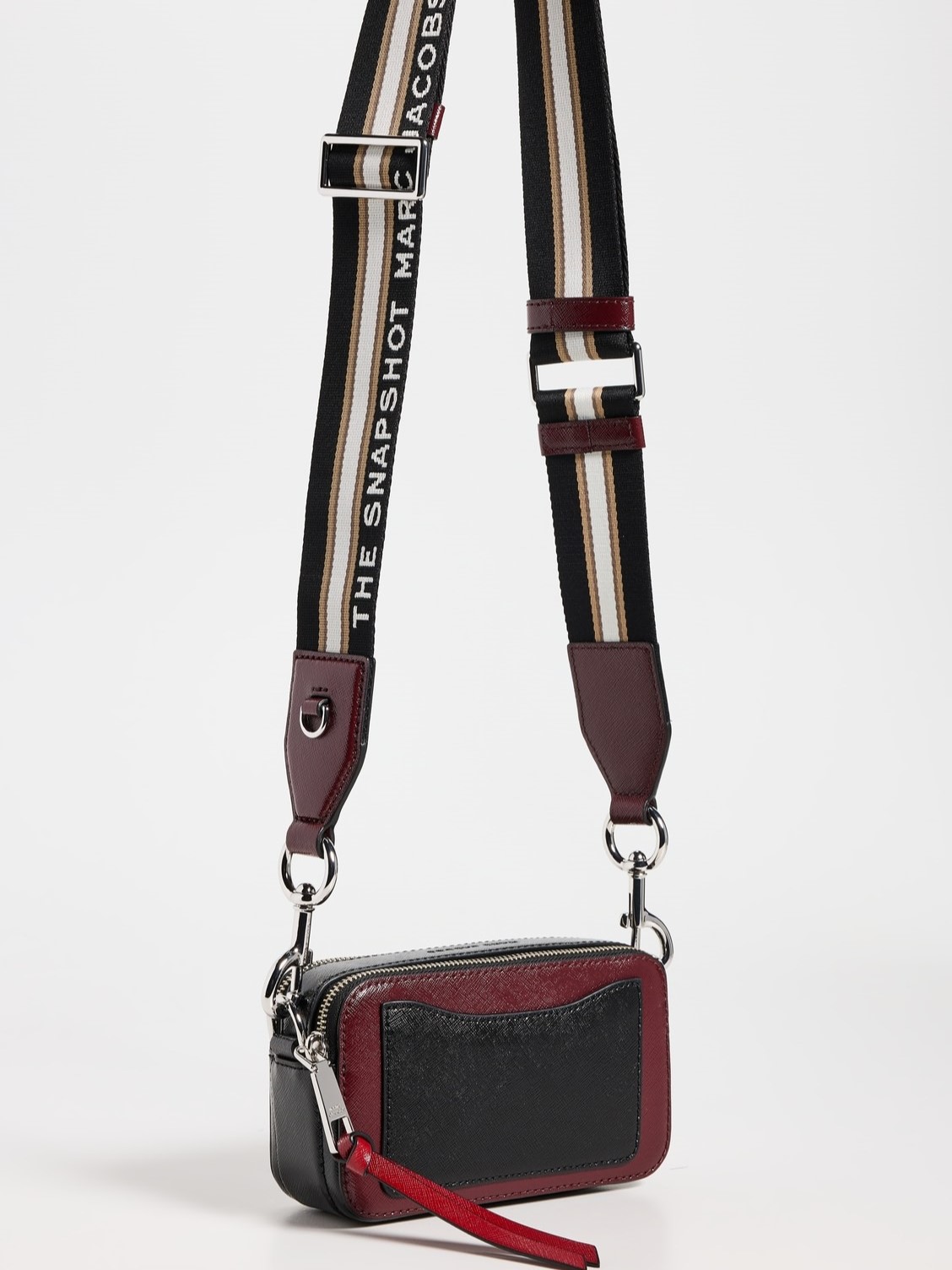 Túi đeo chéo Marc Jacobs màu đỏ The Snapshot Crossbody Bag Oxblood Multi 2S3HCR500H03 12