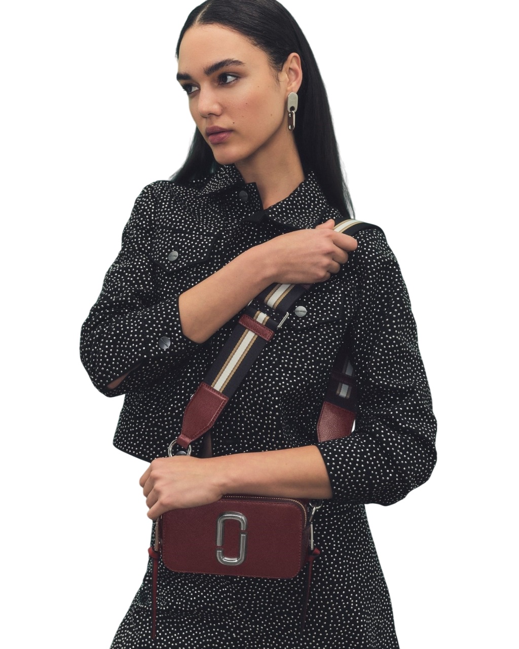 Túi đeo chéo Marc Jacobs màu đỏ The Snapshot Crossbody Bag Oxblood Multi 2S3HCR500H03 15