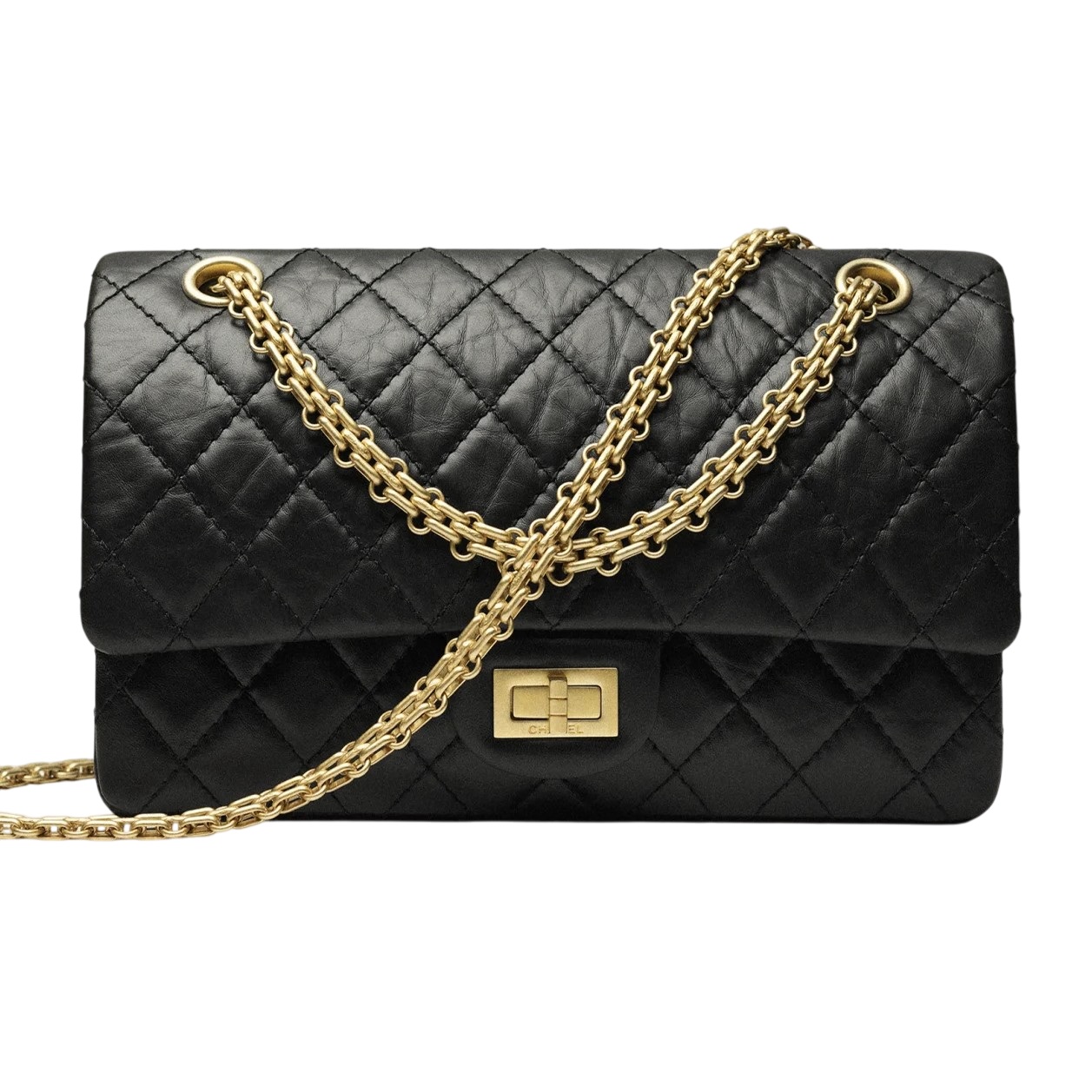 Túi đeo chéo Chanel Classic 2.55 Handbag Black 2