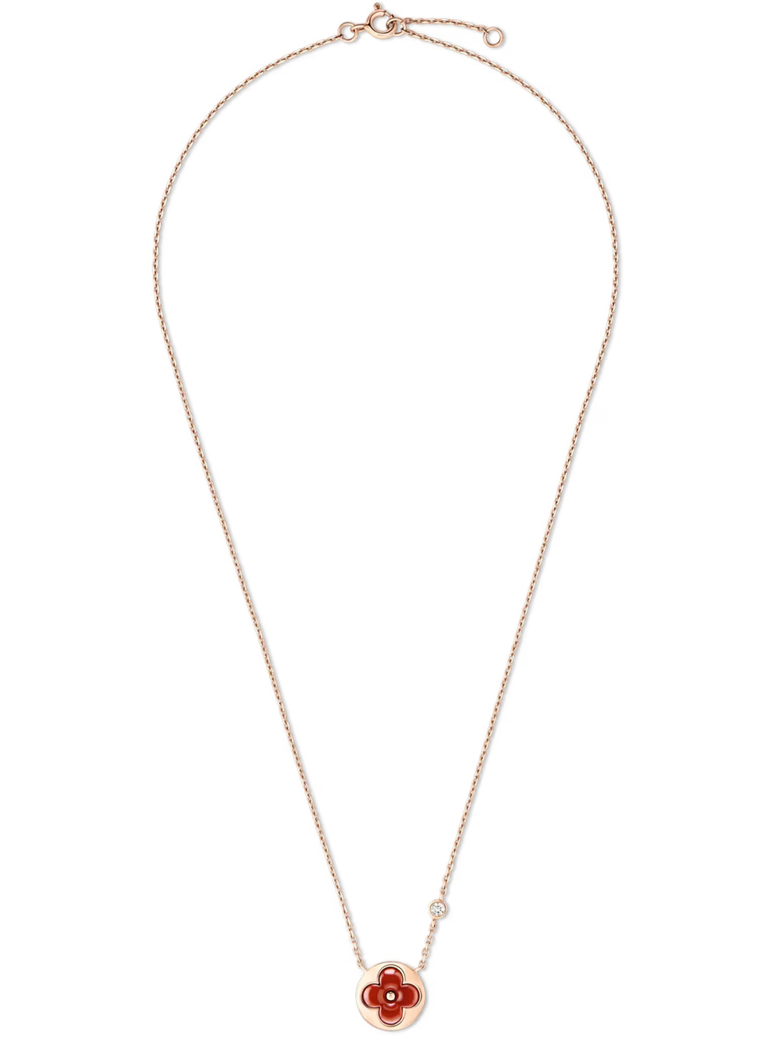 Dây chuyền nữ thời trang Louis Vuitton Color Blossom BB Sun Pendant Cornelian and Diamond 2