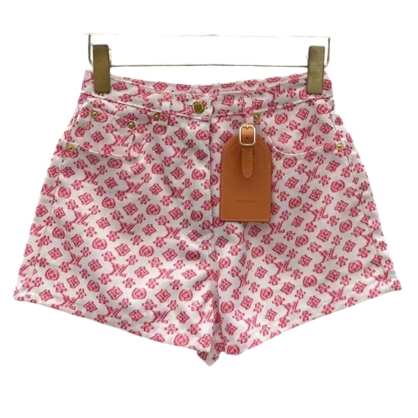 Quần short ngắn hồng thời trang LV 3