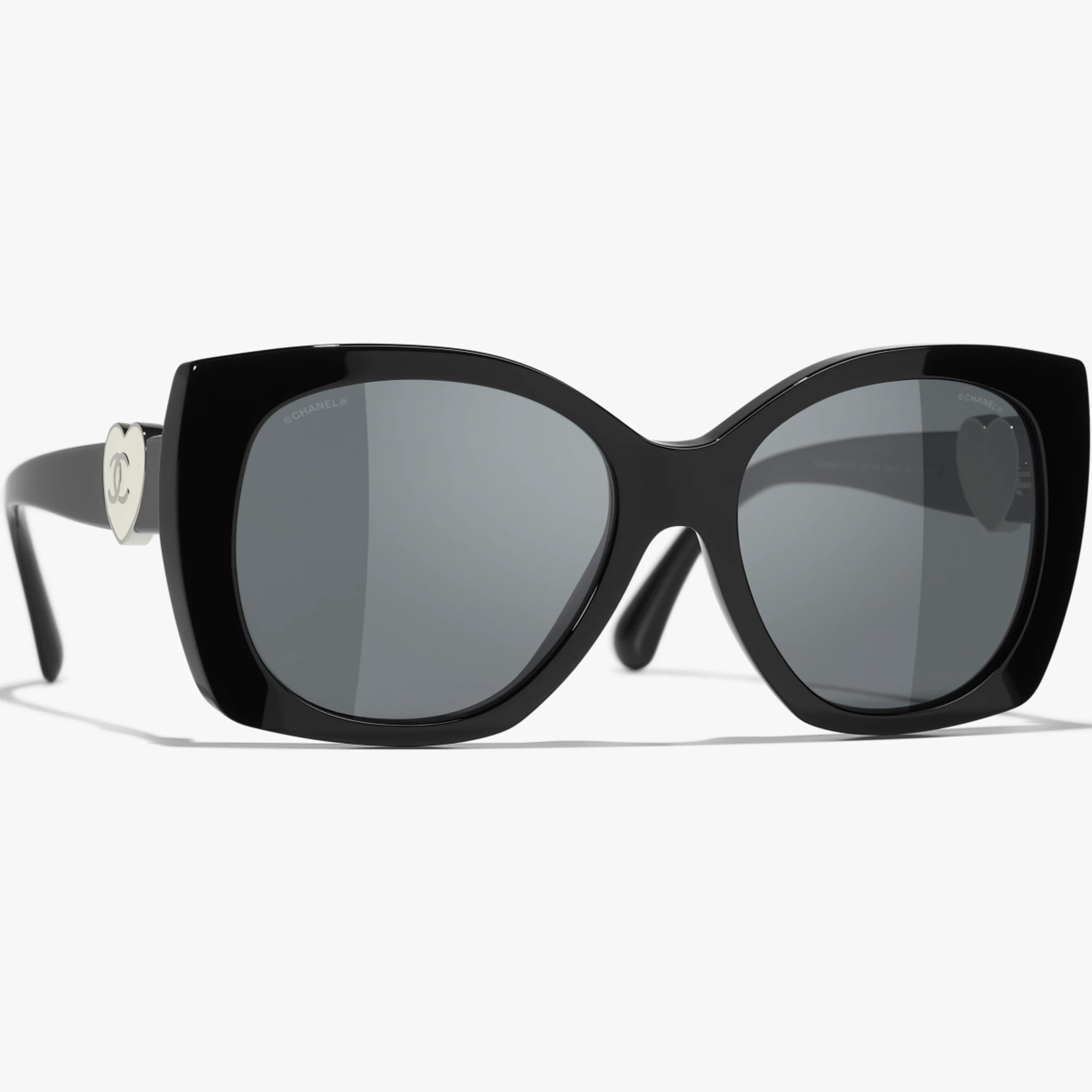 Kính Chanel Square Sunglasses Acetate Black 5